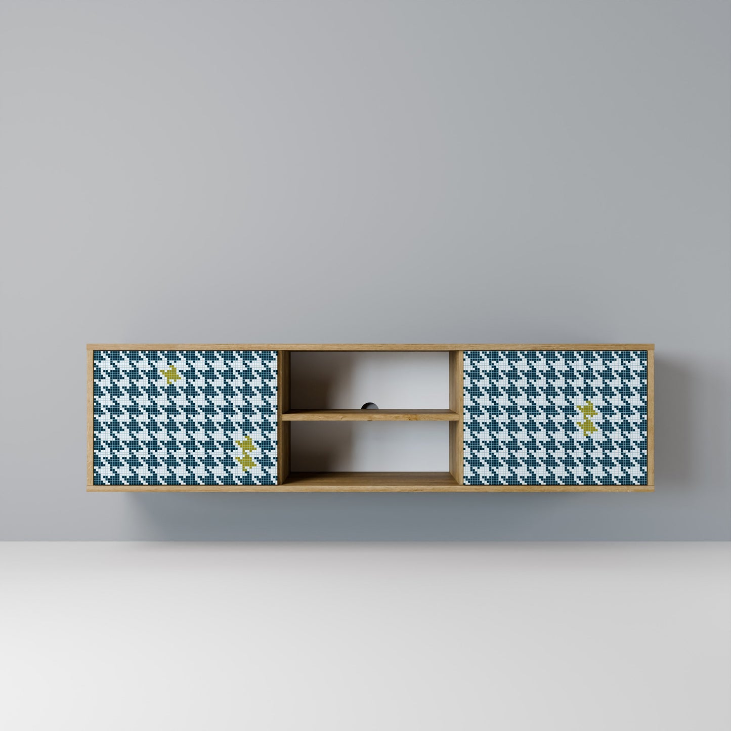 OUT OF CONTEXT 2-Door TV Stand in Oak Effect