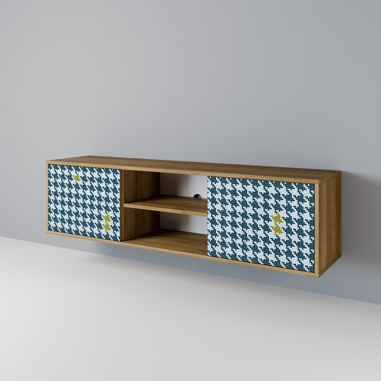 OUT OF CONTEXT 2-Door TV Stand in Oak Effect