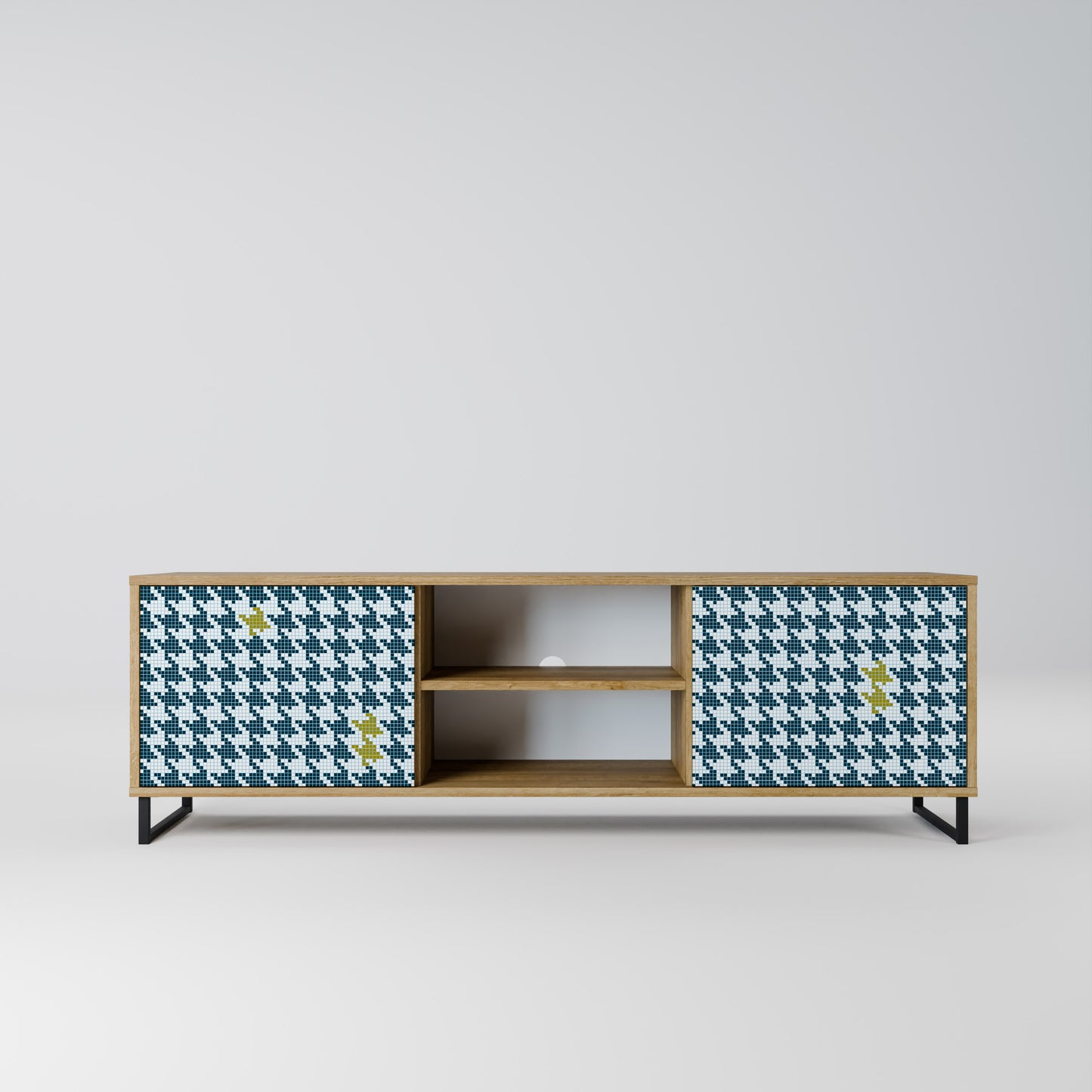 OUT OF CONTEXT 2-Door TV Stand in Oak Effect