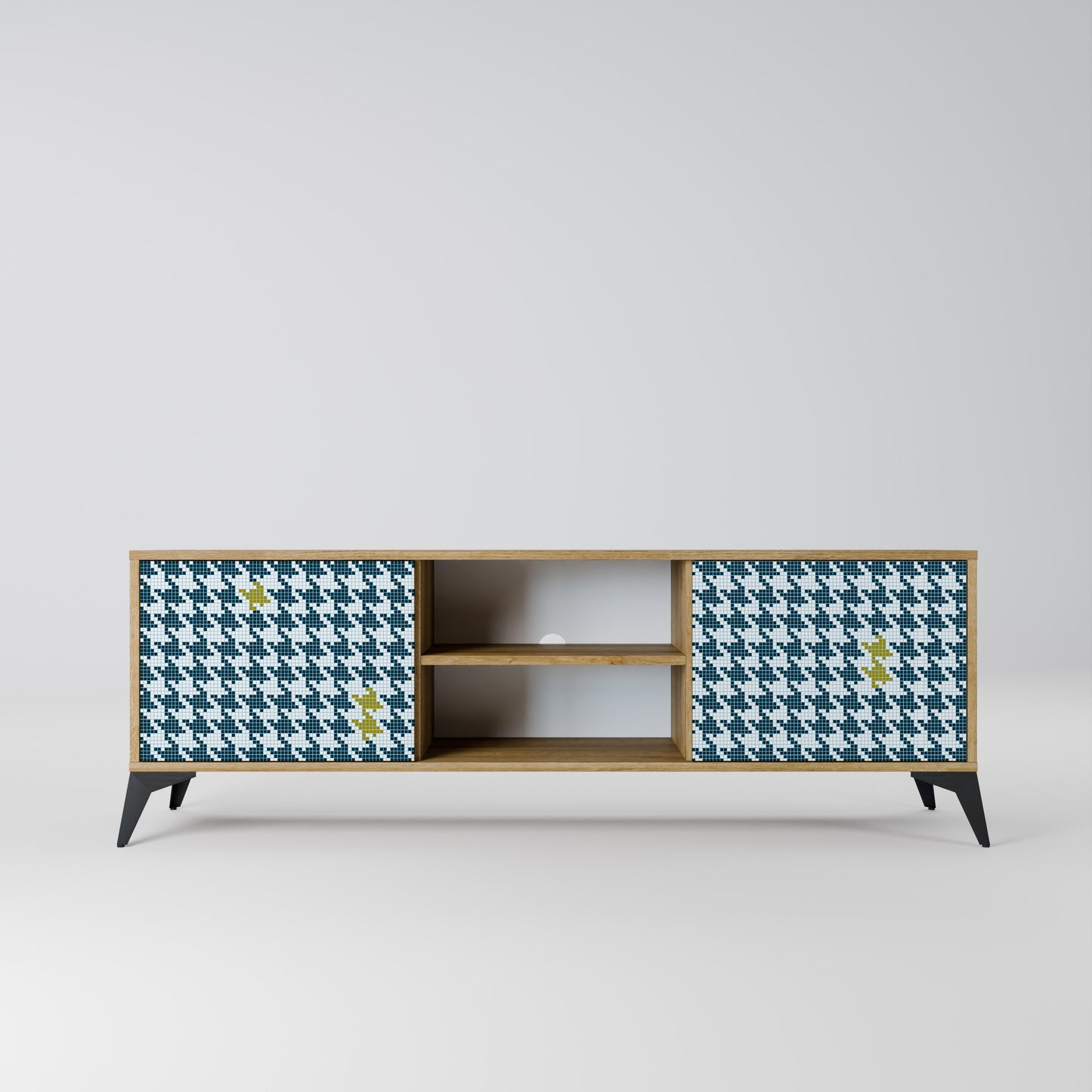 OUT OF CONTEXT 2-Door TV Stand in Oak Effect