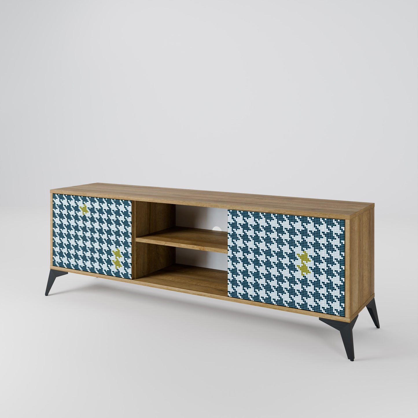 OUT OF CONTEXT 2-Door TV Stand in Oak Effect