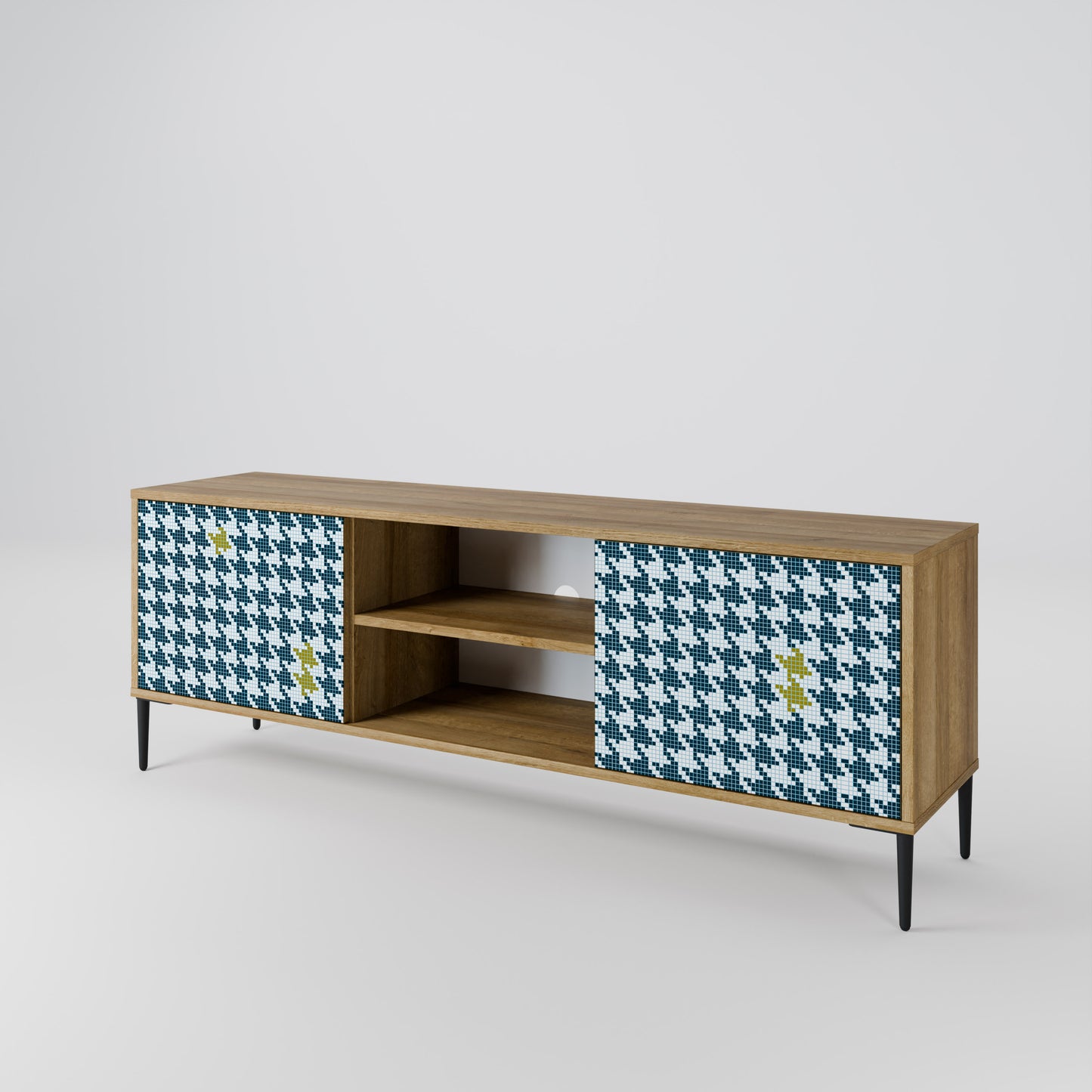 OUT OF CONTEXT 2-Door TV Stand in Oak Effect