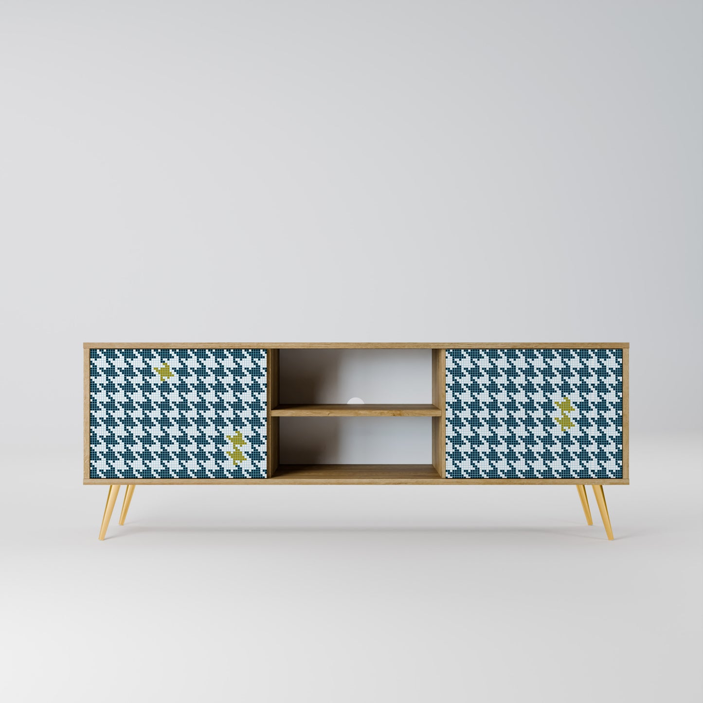 OUT OF CONTEXT 2-Door TV Stand in Oak Effect