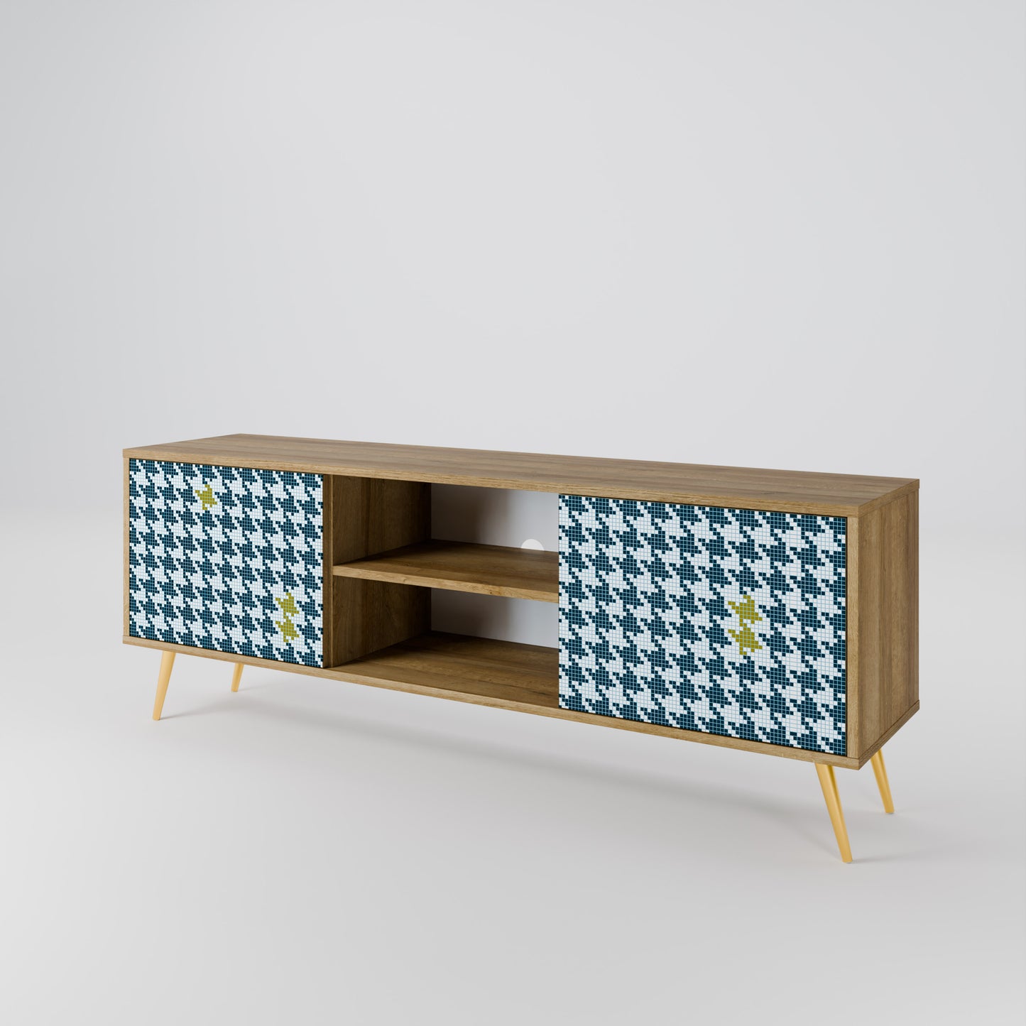 OUT OF CONTEXT 2-Door TV Stand in Oak Effect