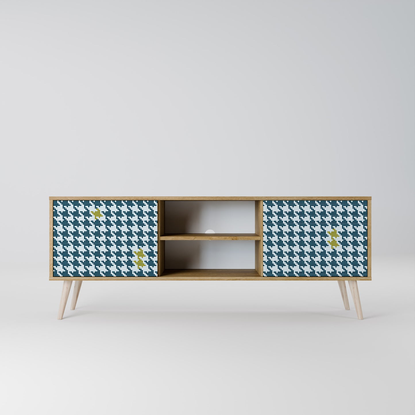 OUT OF CONTEXT 2-Door TV Stand in Oak Effect
