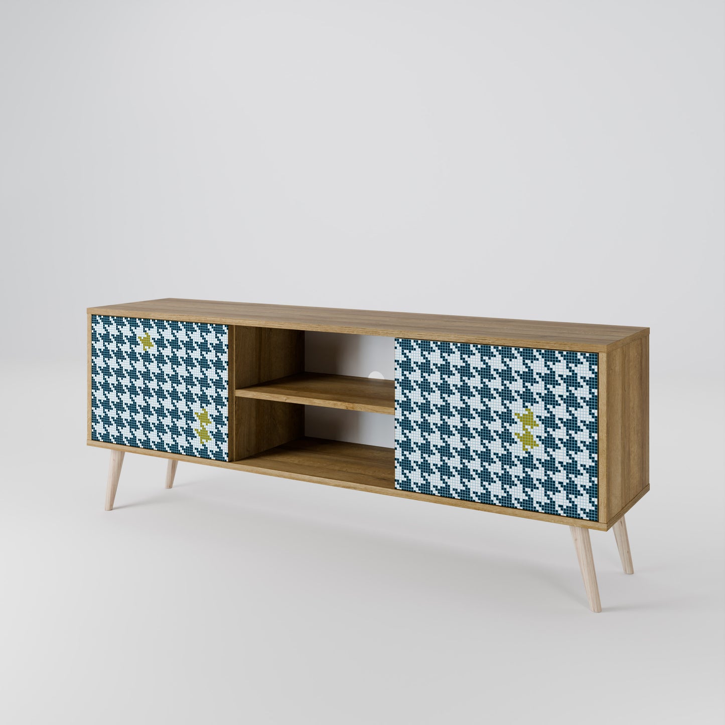OUT OF CONTEXT 2-Door TV Stand in Oak Effect
