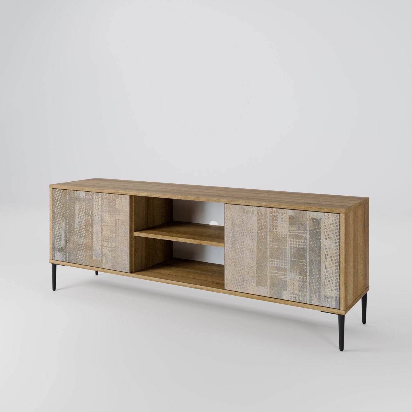 SCREEN ERROR 2-Door TV Stand in Oak Effect