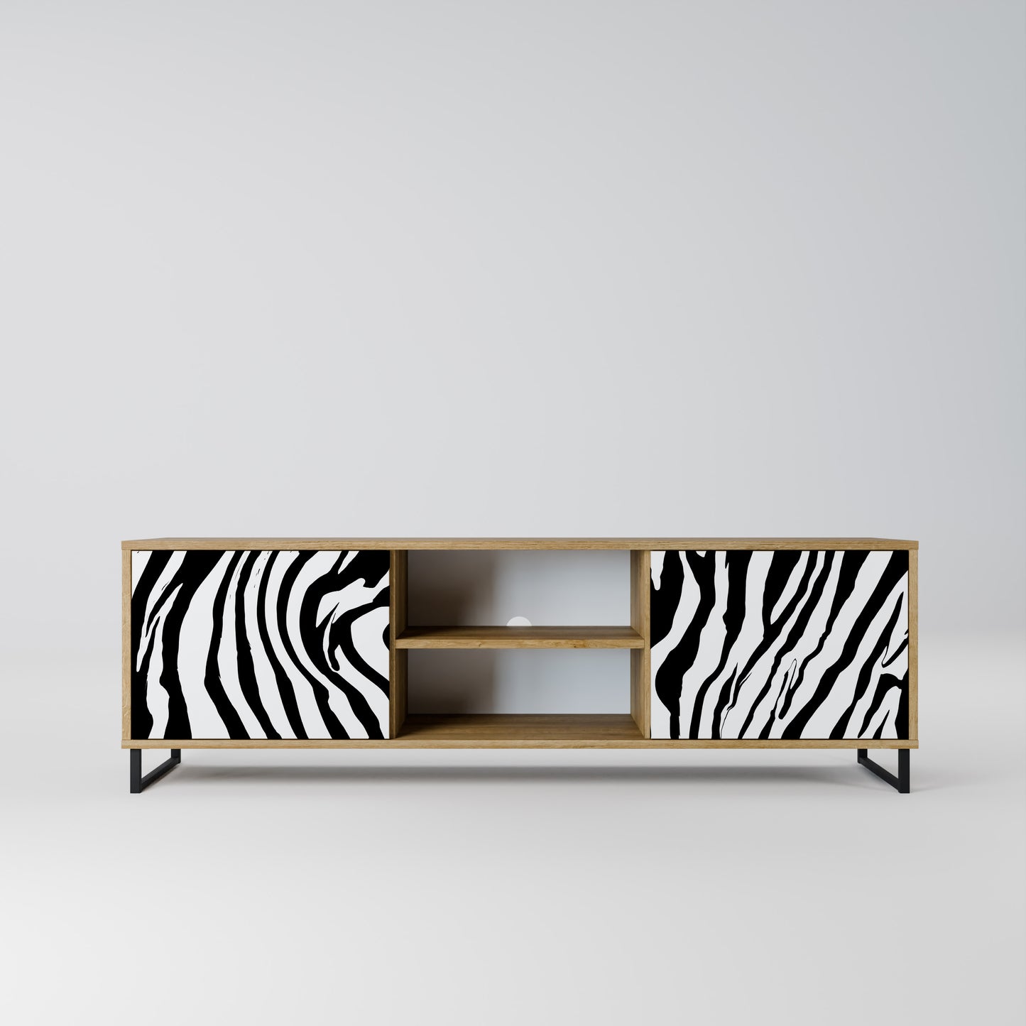 SPLENDID ZEBRA 2-Door TV Stand in Oak Effect