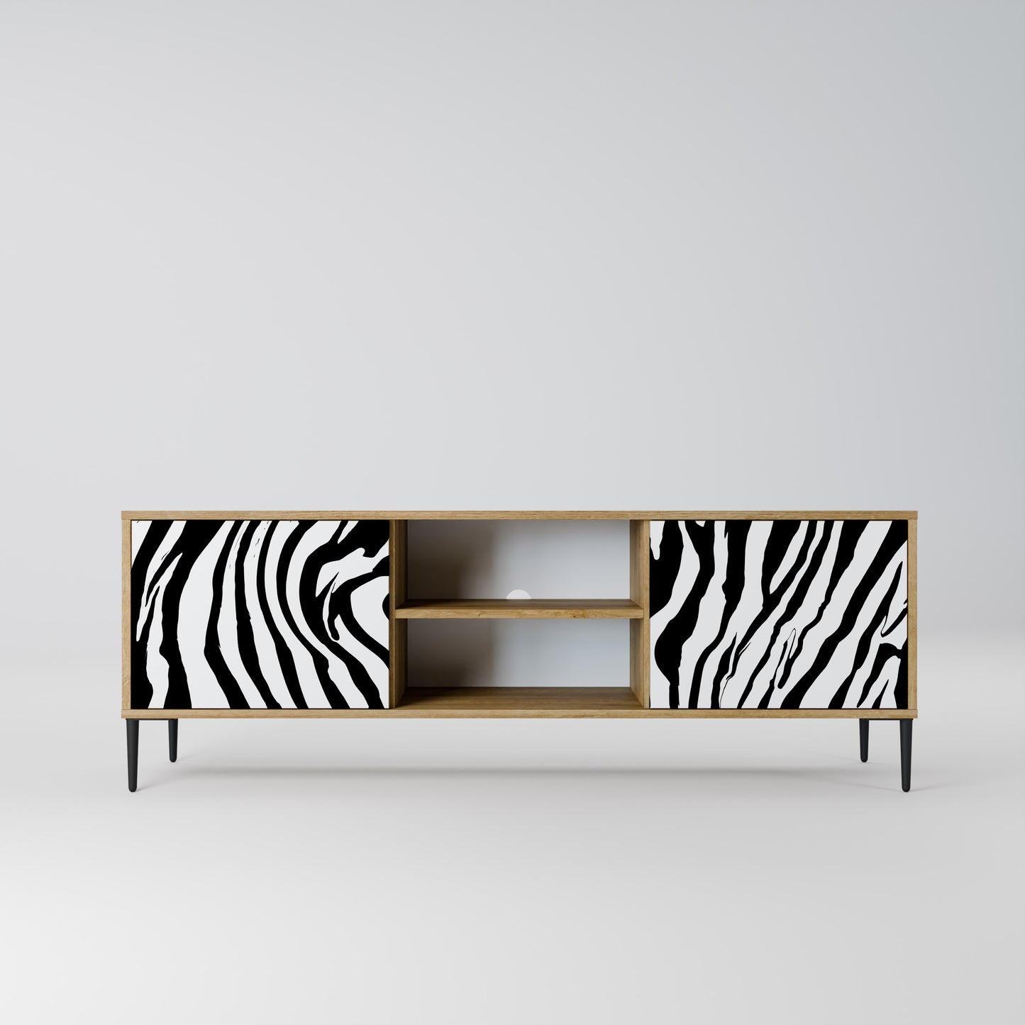 SPLENDID ZEBRA 2-Door TV Stand in Oak Effect