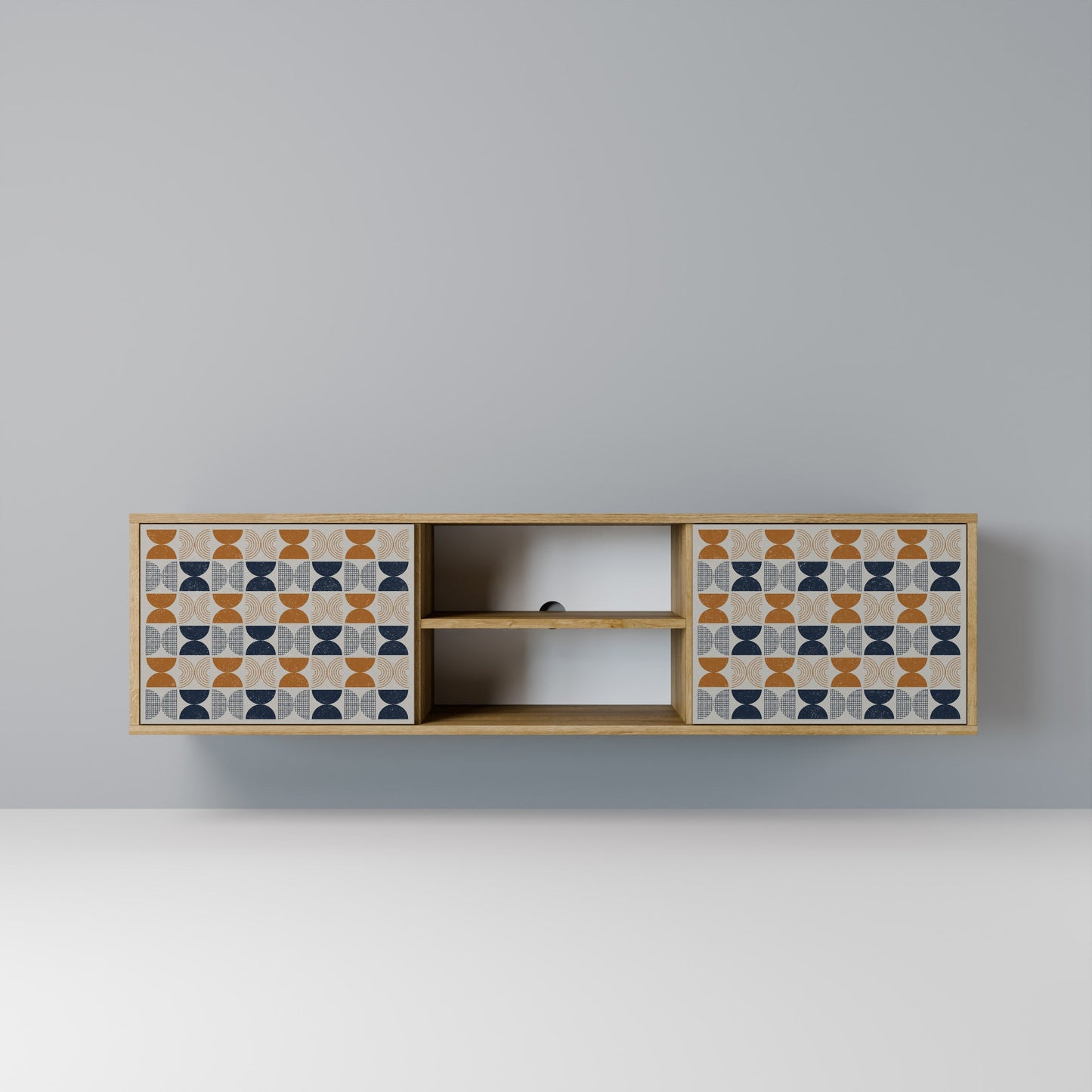 REFLECTION RANGE 2-Door TV Stand in Oak Effect