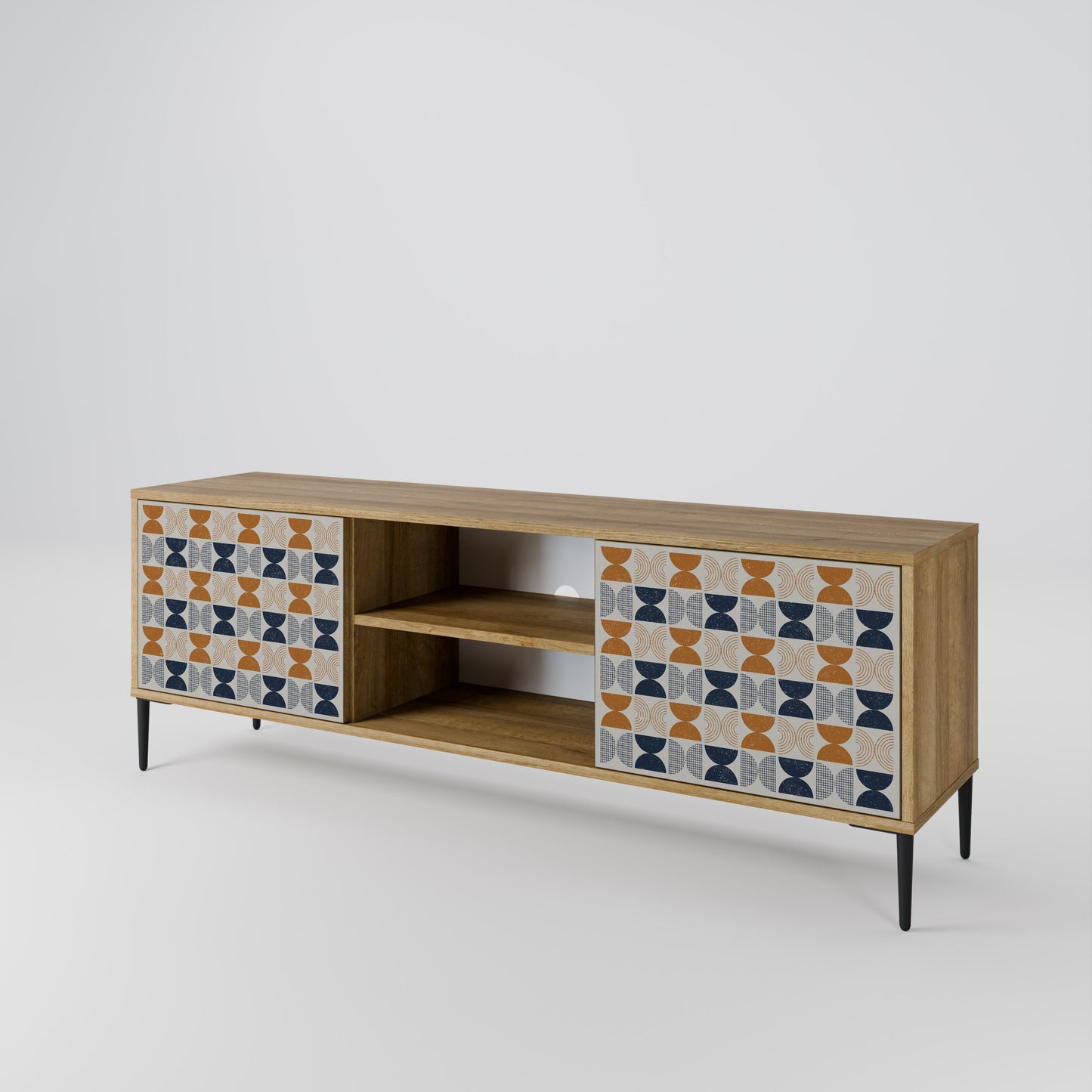 REFLECTION RANGE 2-Door TV Stand in Oak Effect