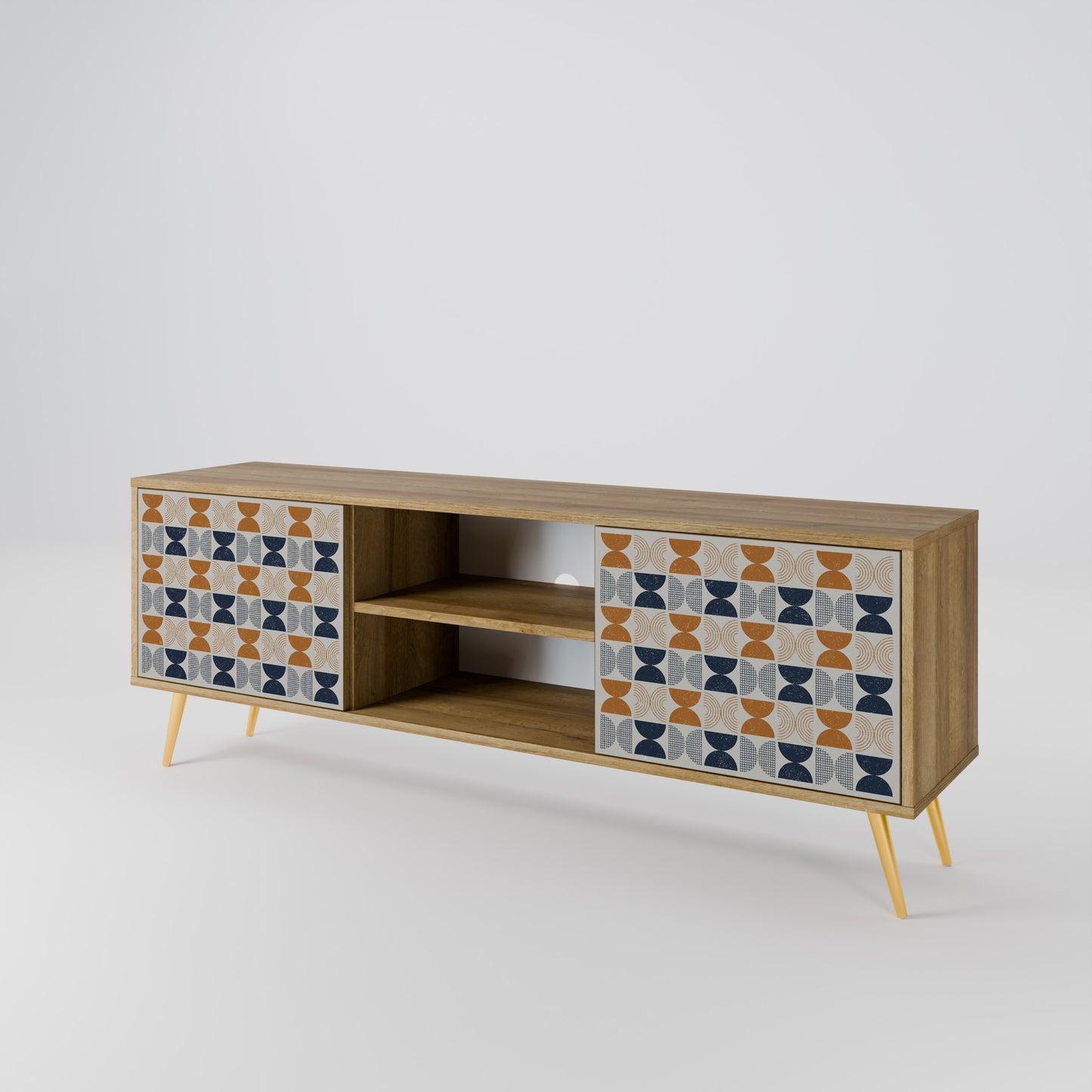 REFLECTION RANGE 2-Door TV Stand in Oak Effect