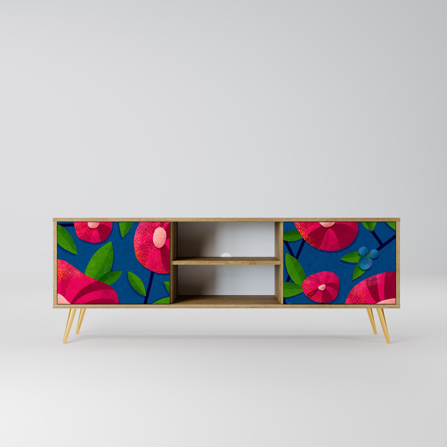 SPRING THOUGHTS 2-Door TV Stand in Oak Effect
