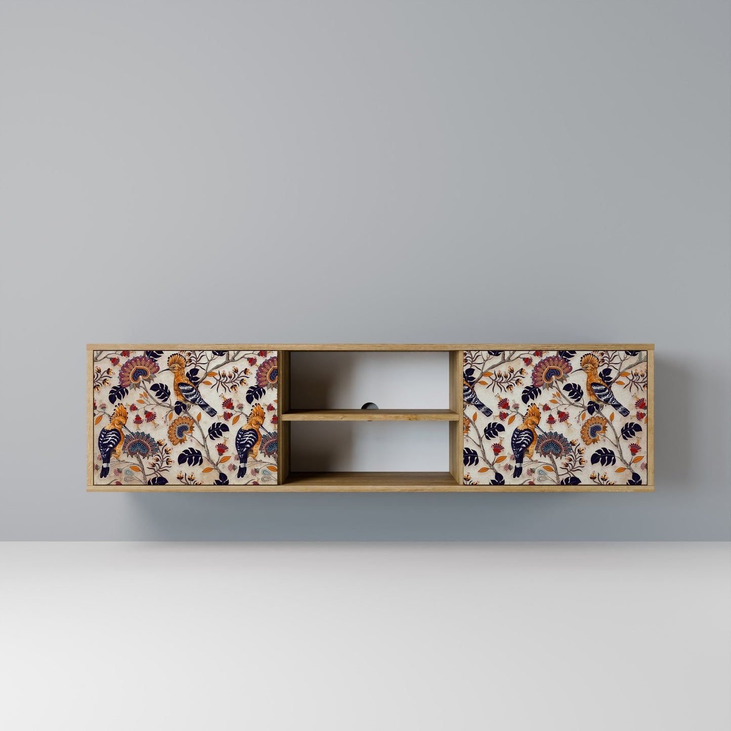 EMINENT HOOPOE 2-Door TV Stand in Oak Effect