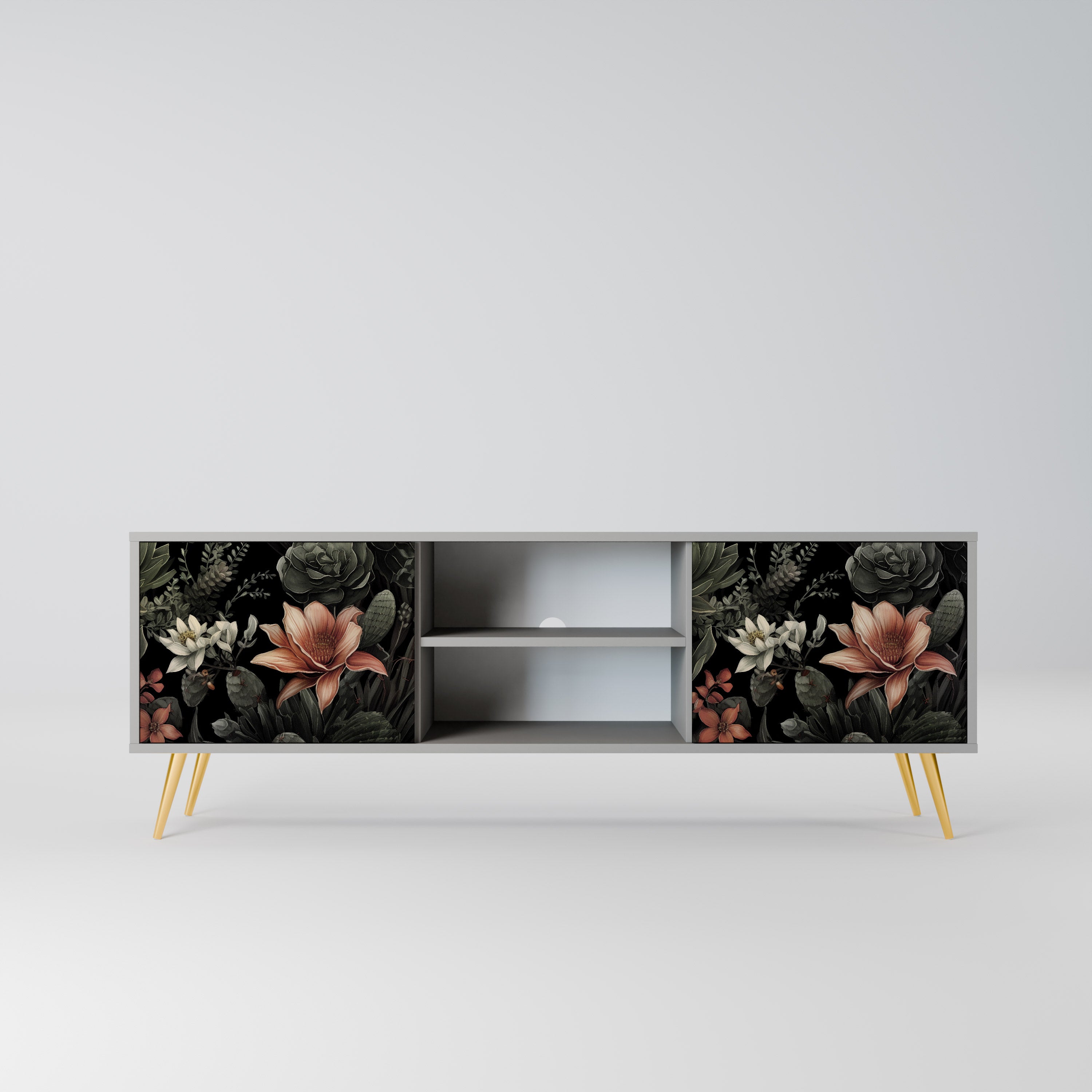 SECRET VERDURE 2-dörrars TV-bänk i grå finish
