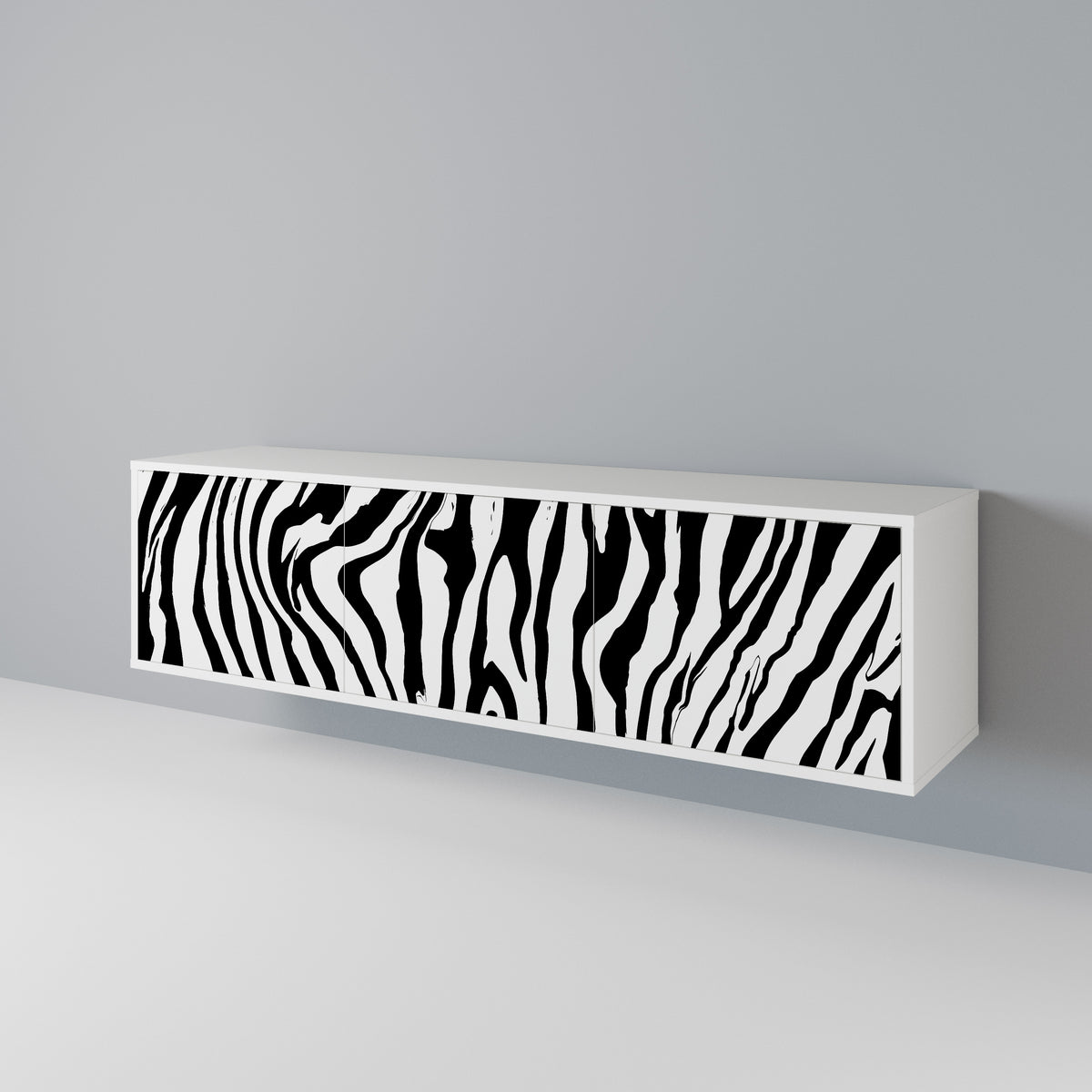 SPLENDID ZEBRA TV-bänk med 3 dörrar