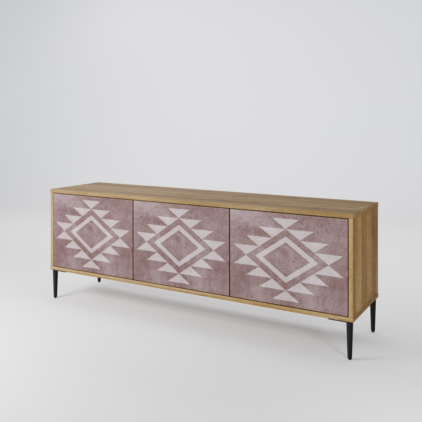 MARVEL MOSAIC 3-Door TV Stand in Oak Effect