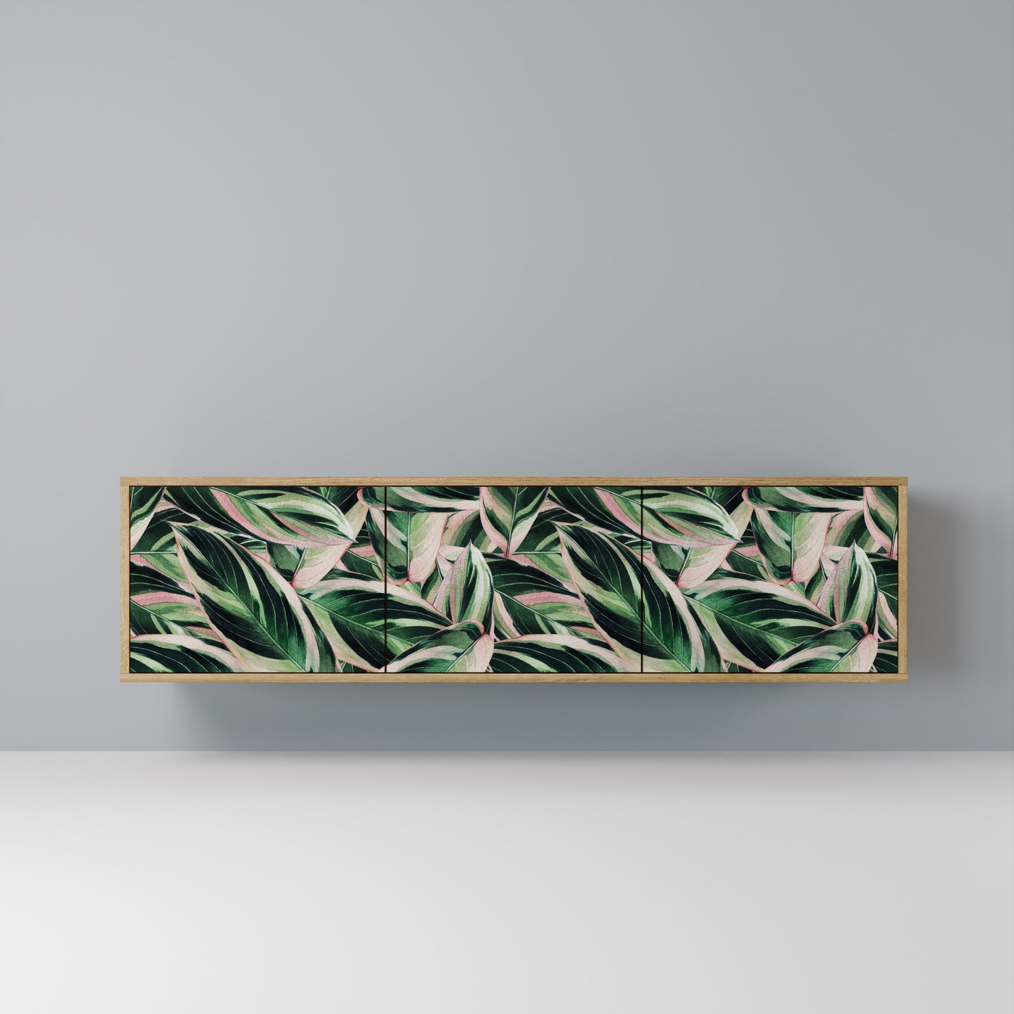 EERIE STROMANTHE 3-Door TV Stand in Oak Effect