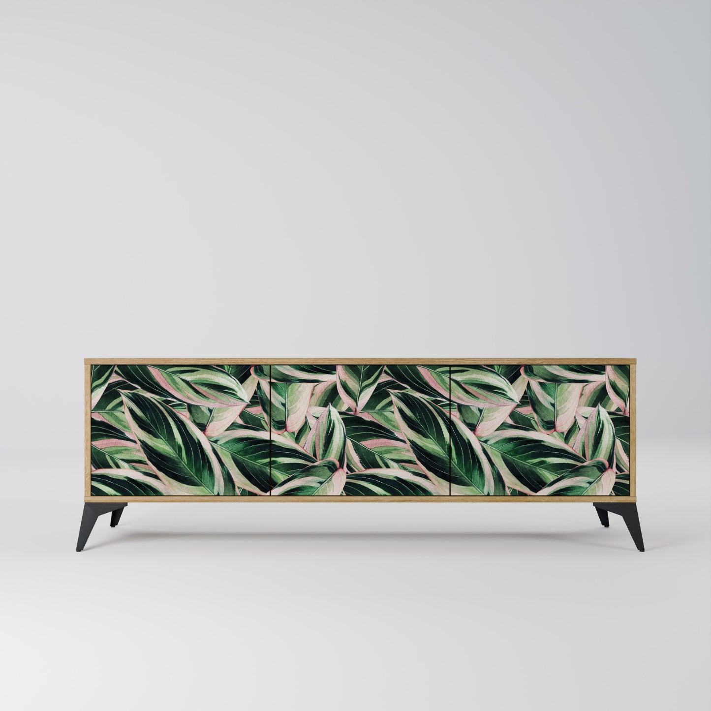 EERIE STROMANTHE 3-Door TV Stand in Oak Effect