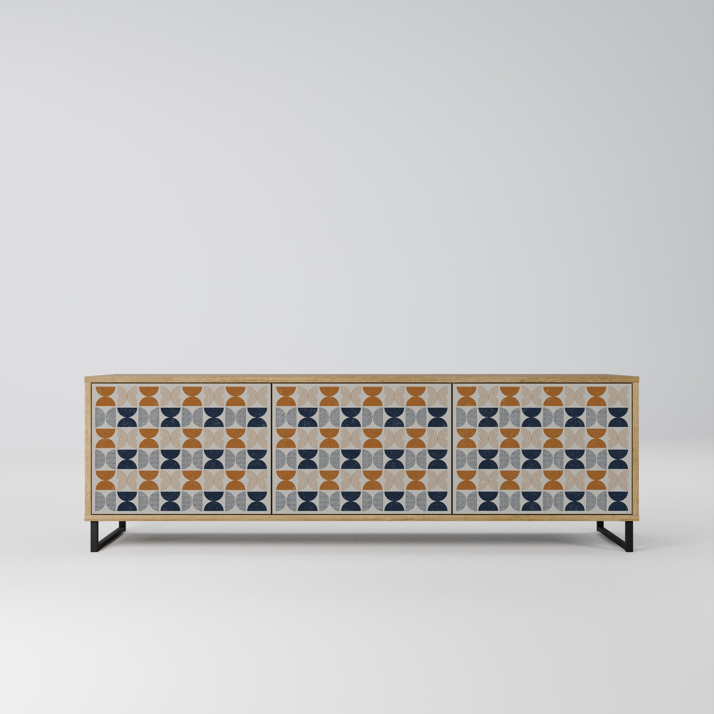 REFLECTION RANGE 3-Door TV Stand in Oak Effect