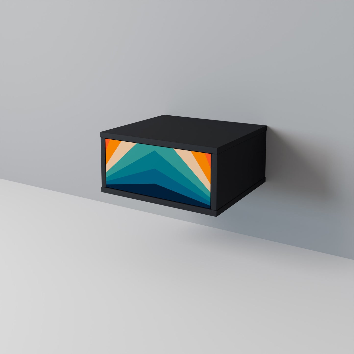 PRISM CONCUSSION Nattduksbord i svart finish