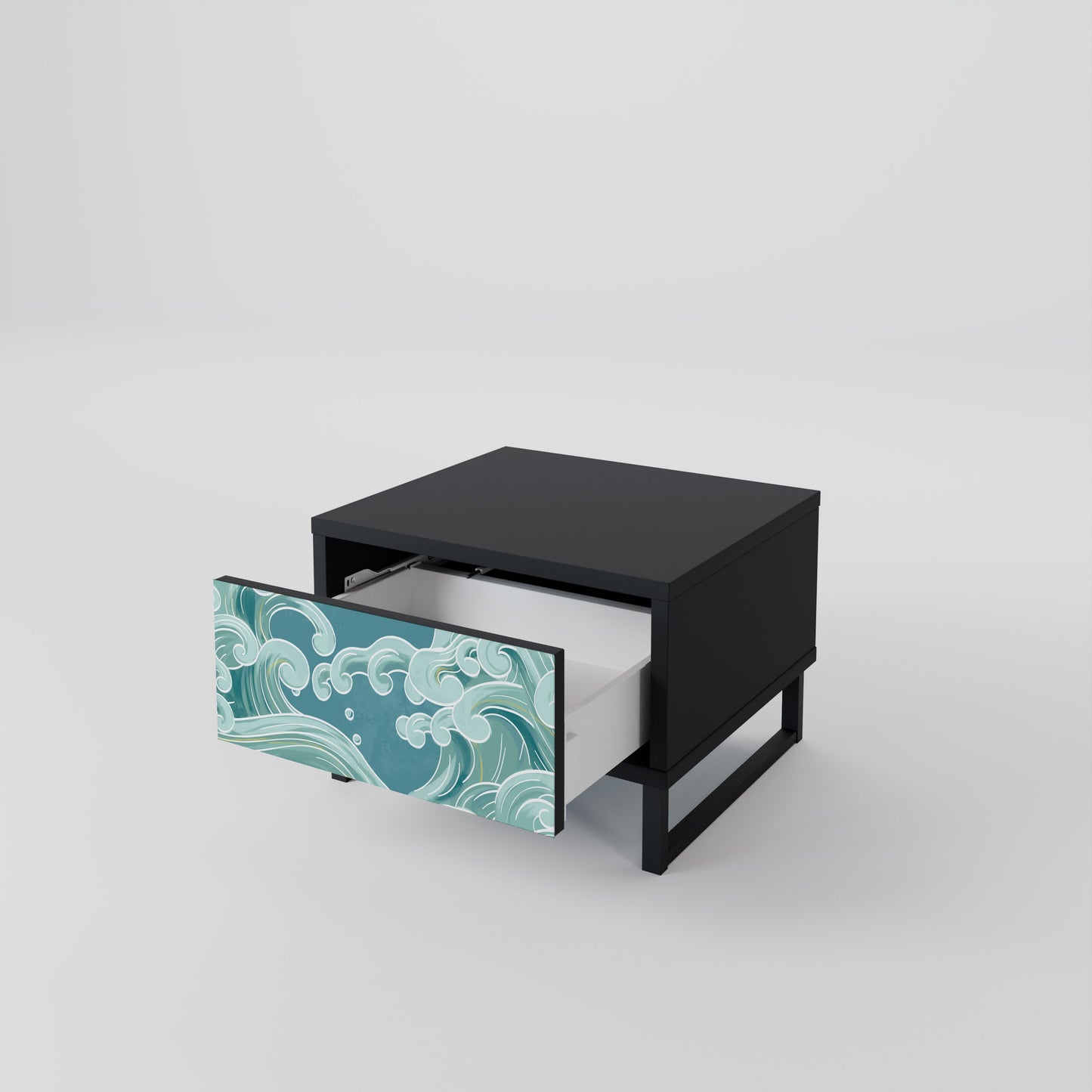 ASIAN SWAY nattduksbord i svart finish