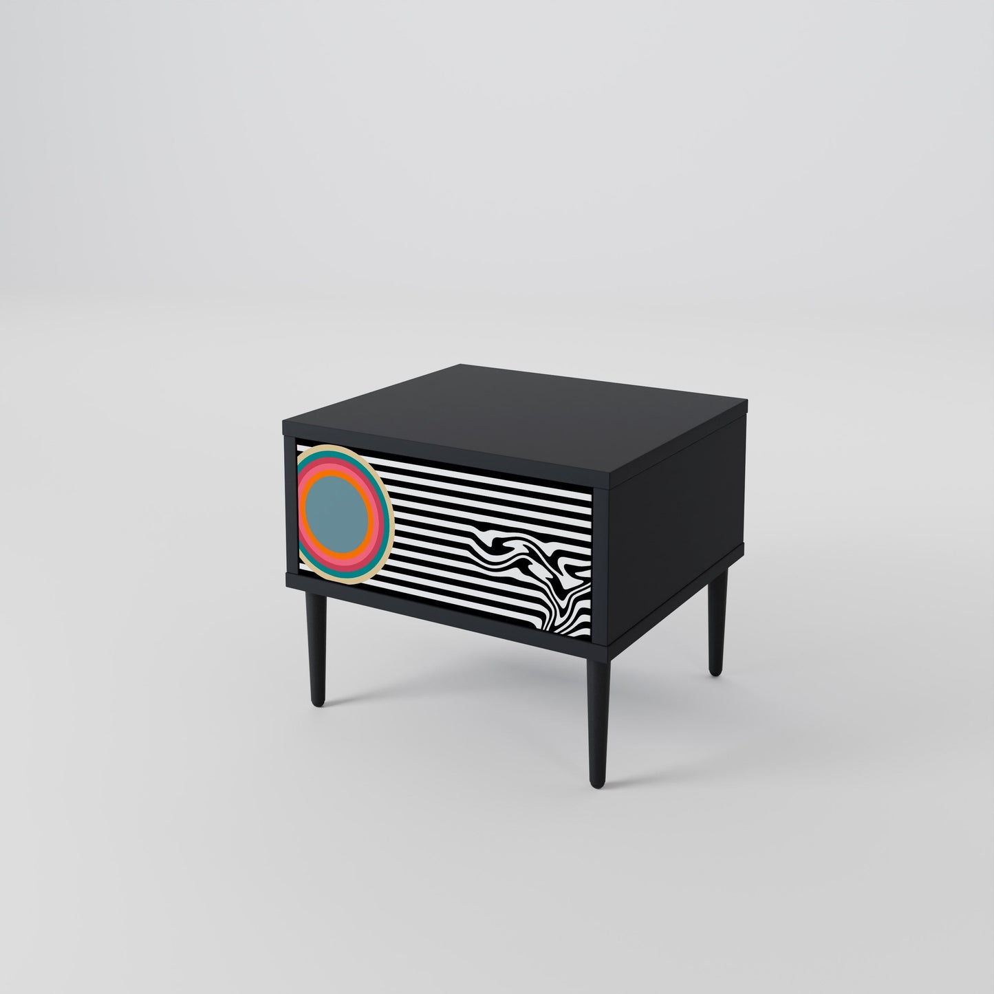 SPECTRA SHOWCASE Nattduksbord i svart finish