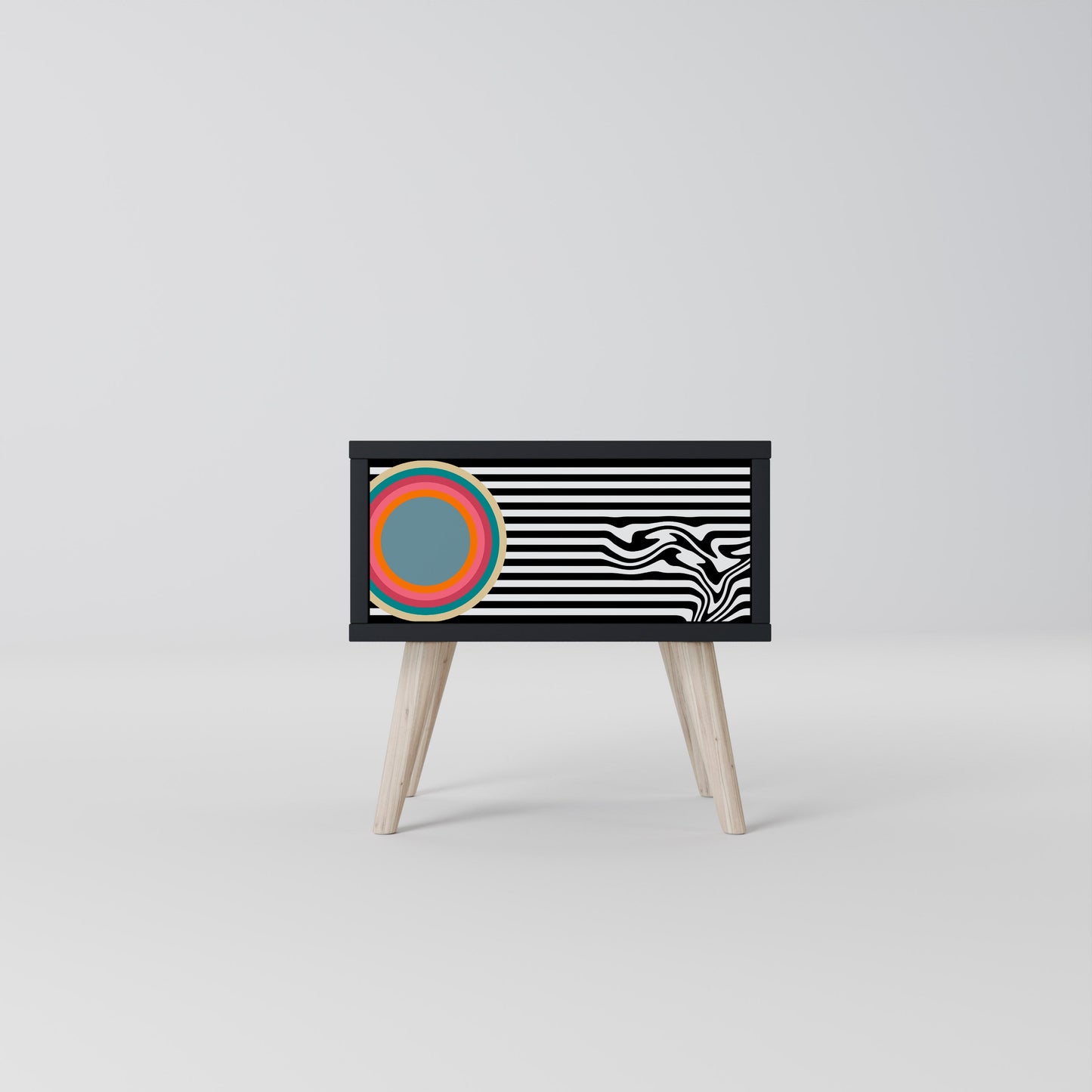 SPECTRA SHOWCASE Nattduksbord i svart finish