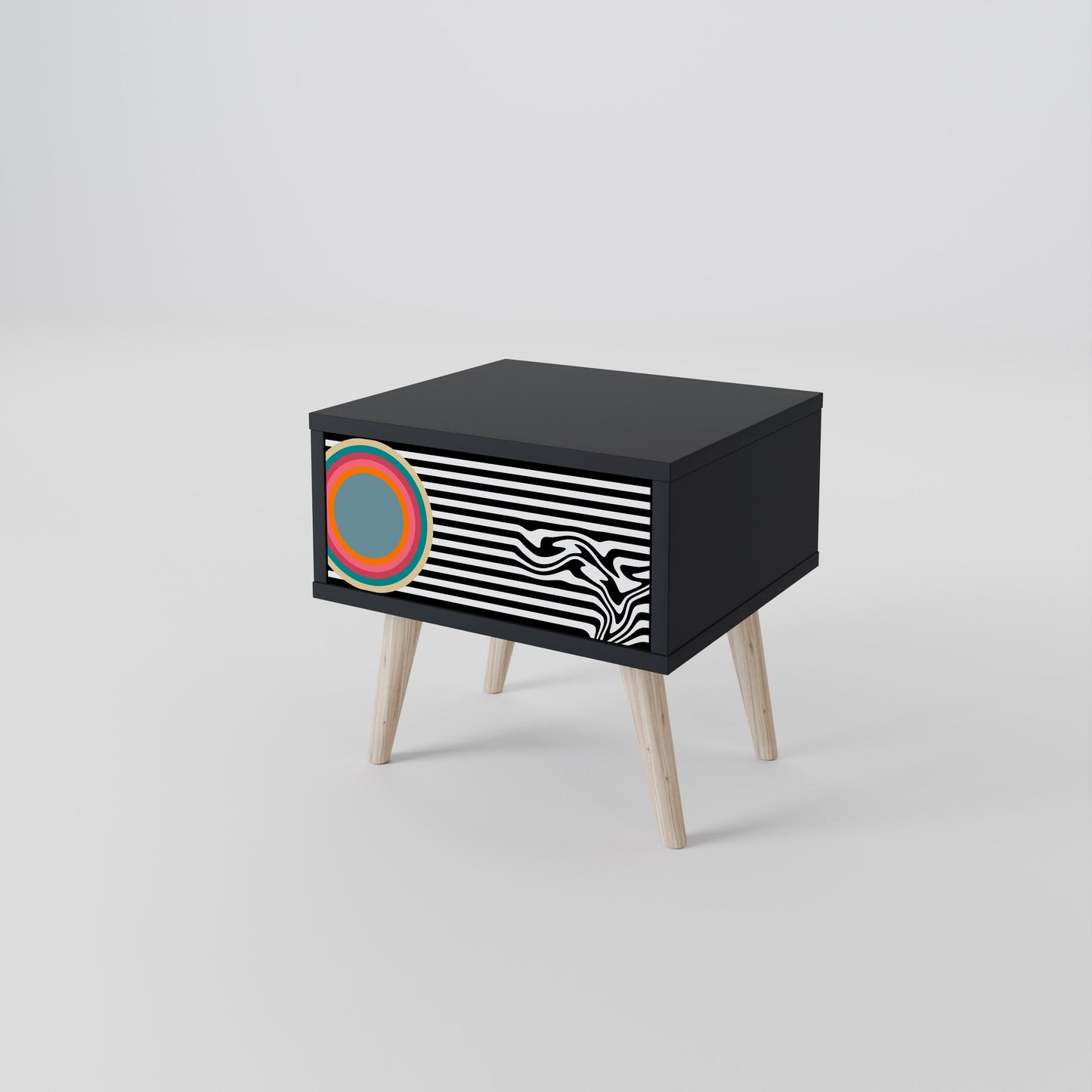 SPECTRA SHOWCASE Nattduksbord i svart finish