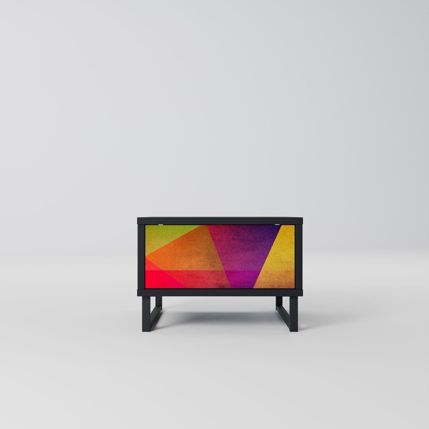 VIVID GEOMETRIE Nattduksbord i svart finish