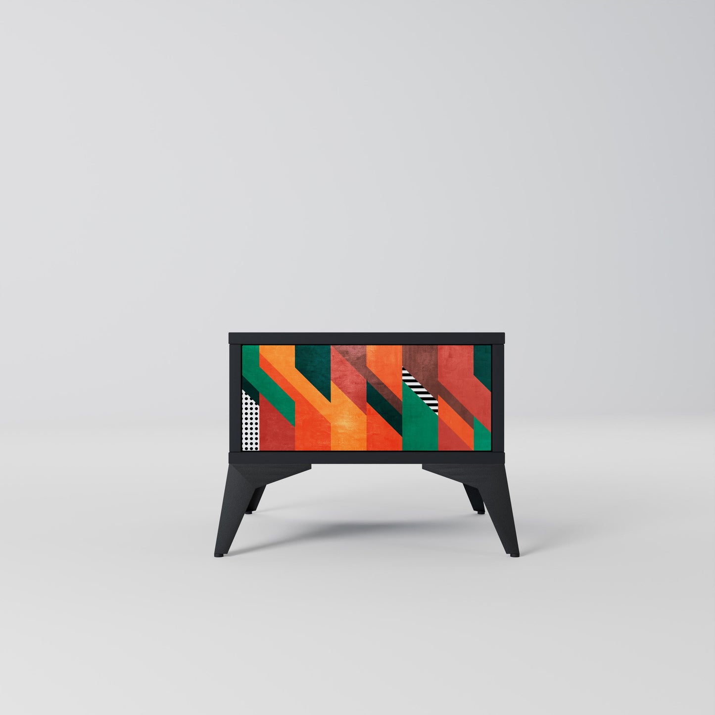 MAKESHIFFT ARTISTRY Nattduksbord i svart finish