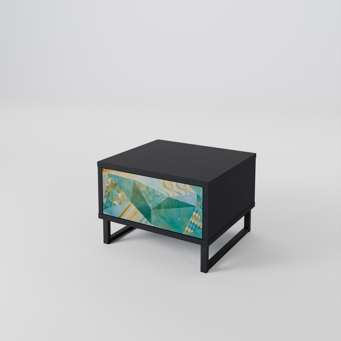 SPECTRUM SPLENDOR nattduksbord i svart finish