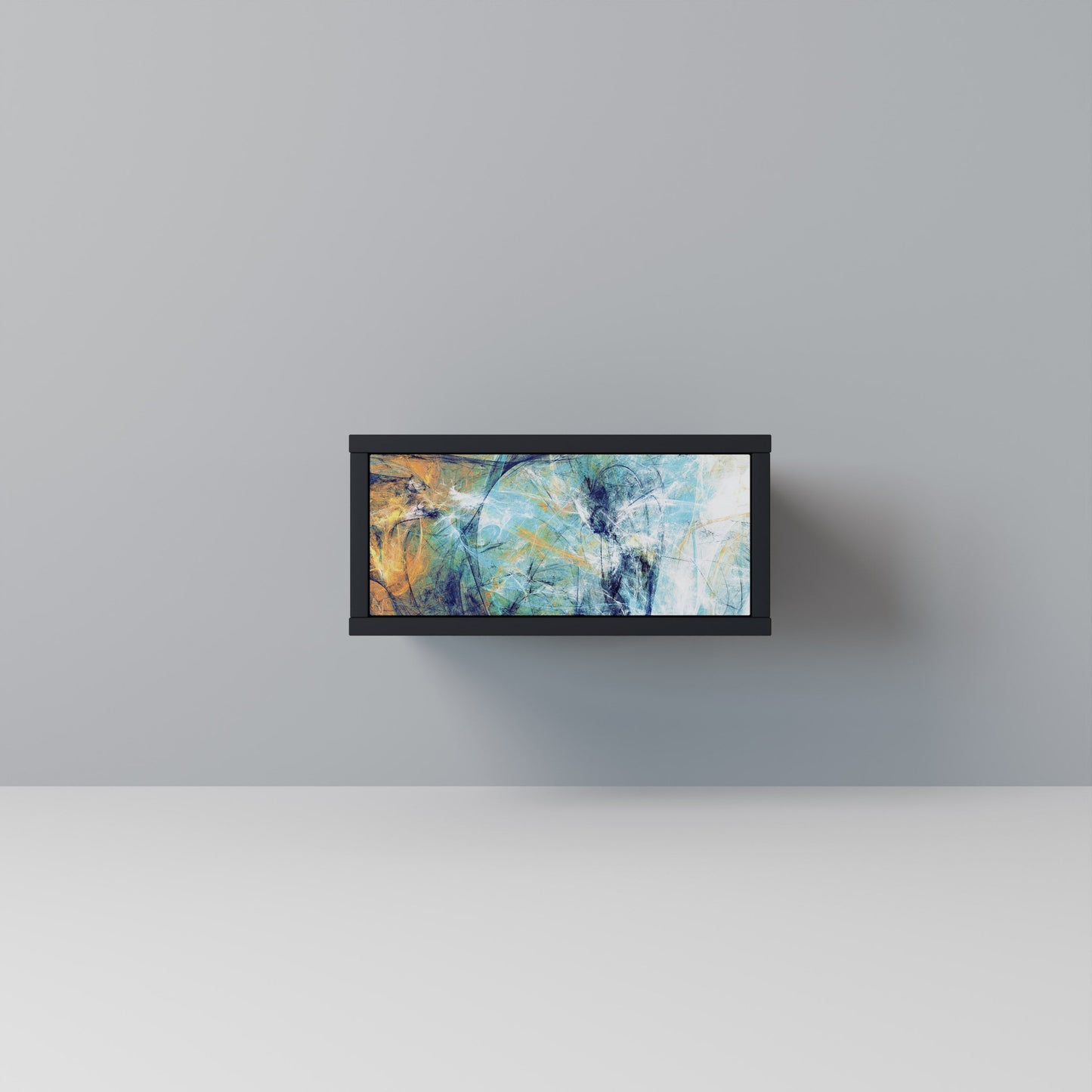 ABSTRACT THOUGHTS Nightstand in Black Finish