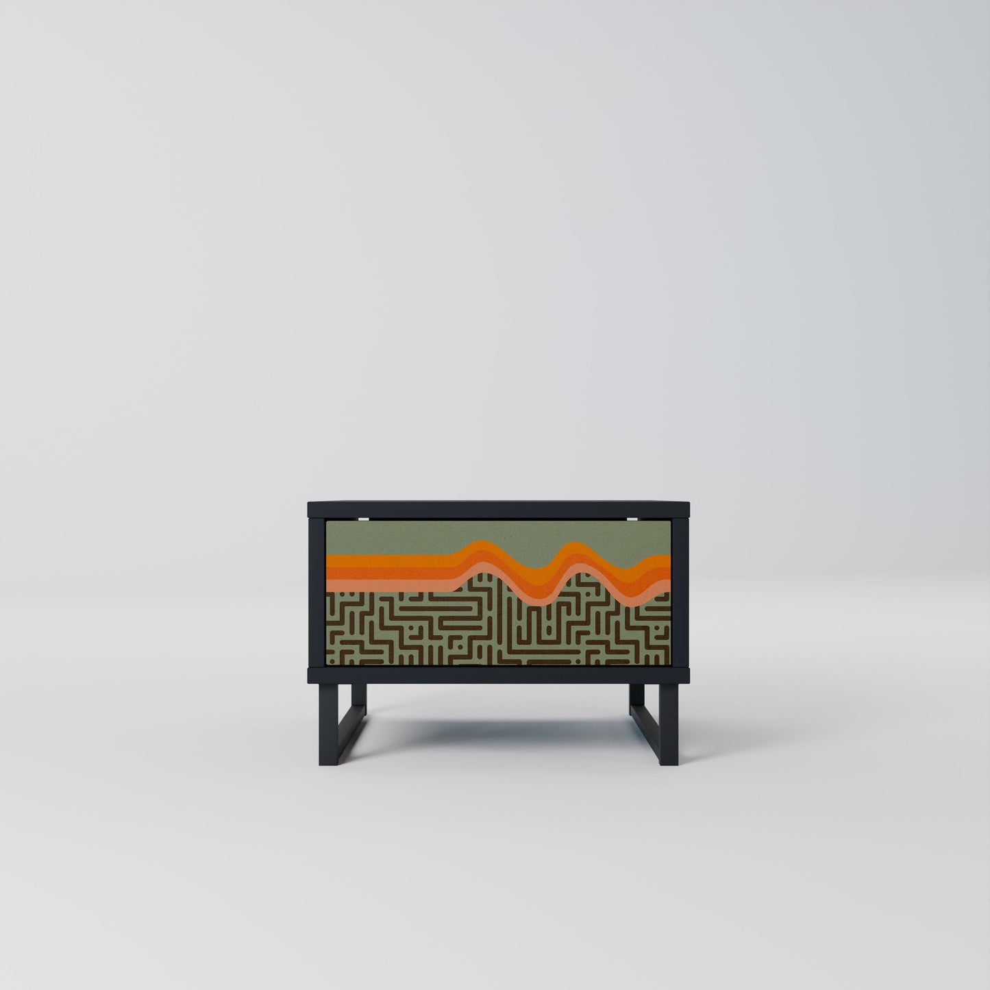 SIMPLE SOLUTIONS Nightstand in Black Finish