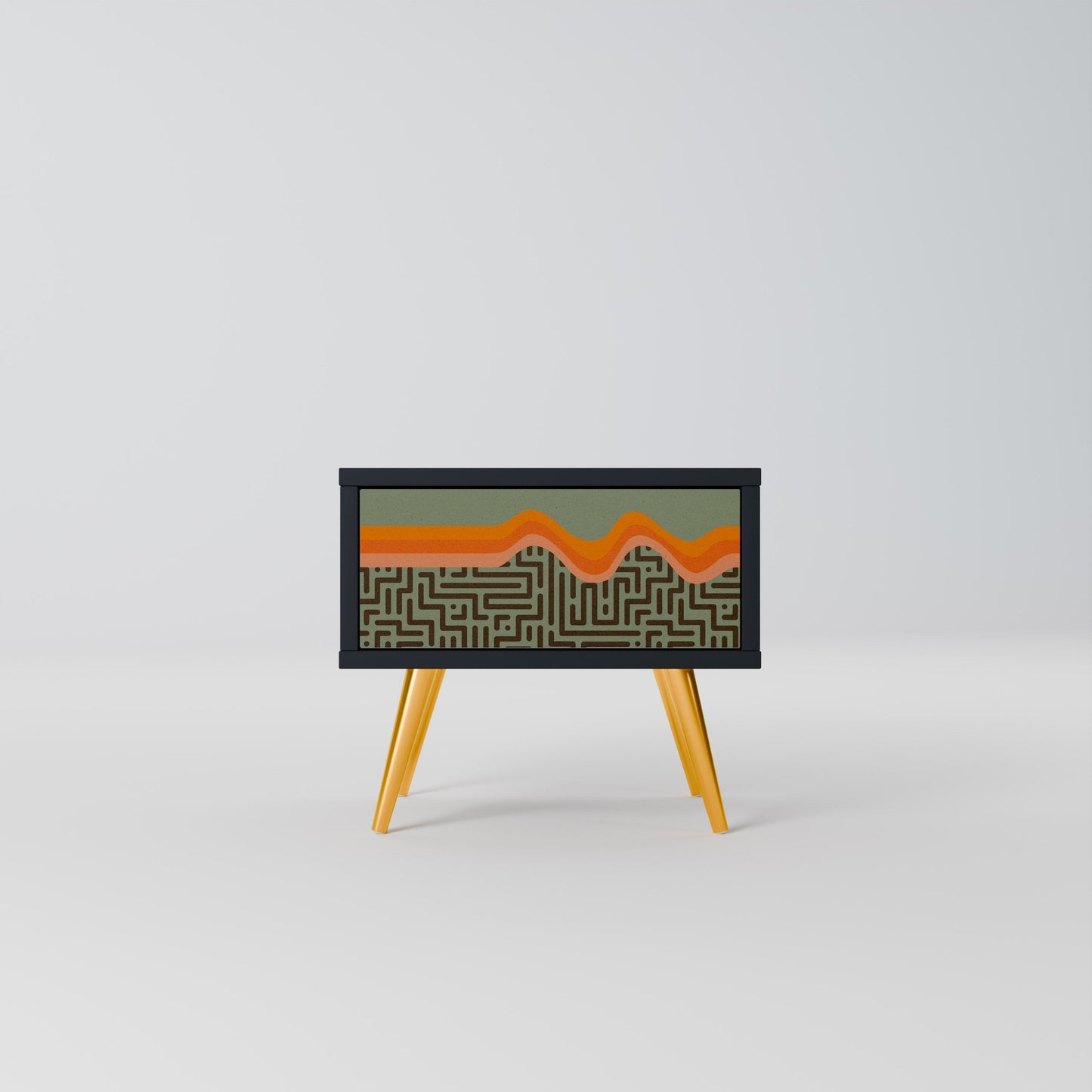 SIMPLE SOLUTIONS Nightstand in Black Finish