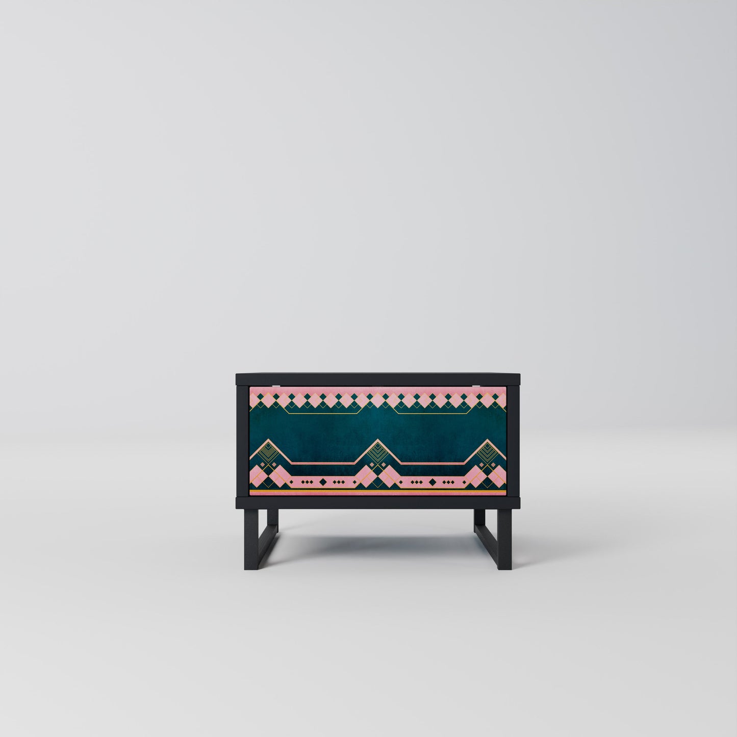 ROYAL COMPOSITION Nightstand in Black Finish