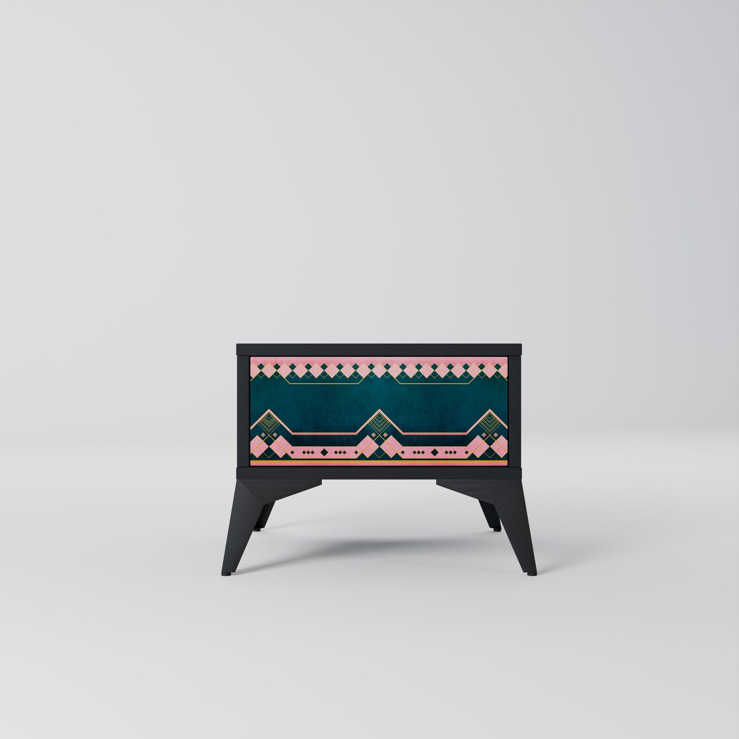 ROYAL COMPOSITION Nightstand in Black Finish