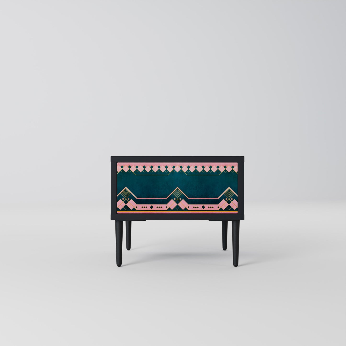 ROYAL COMPOSITION Nightstand in Black Finish