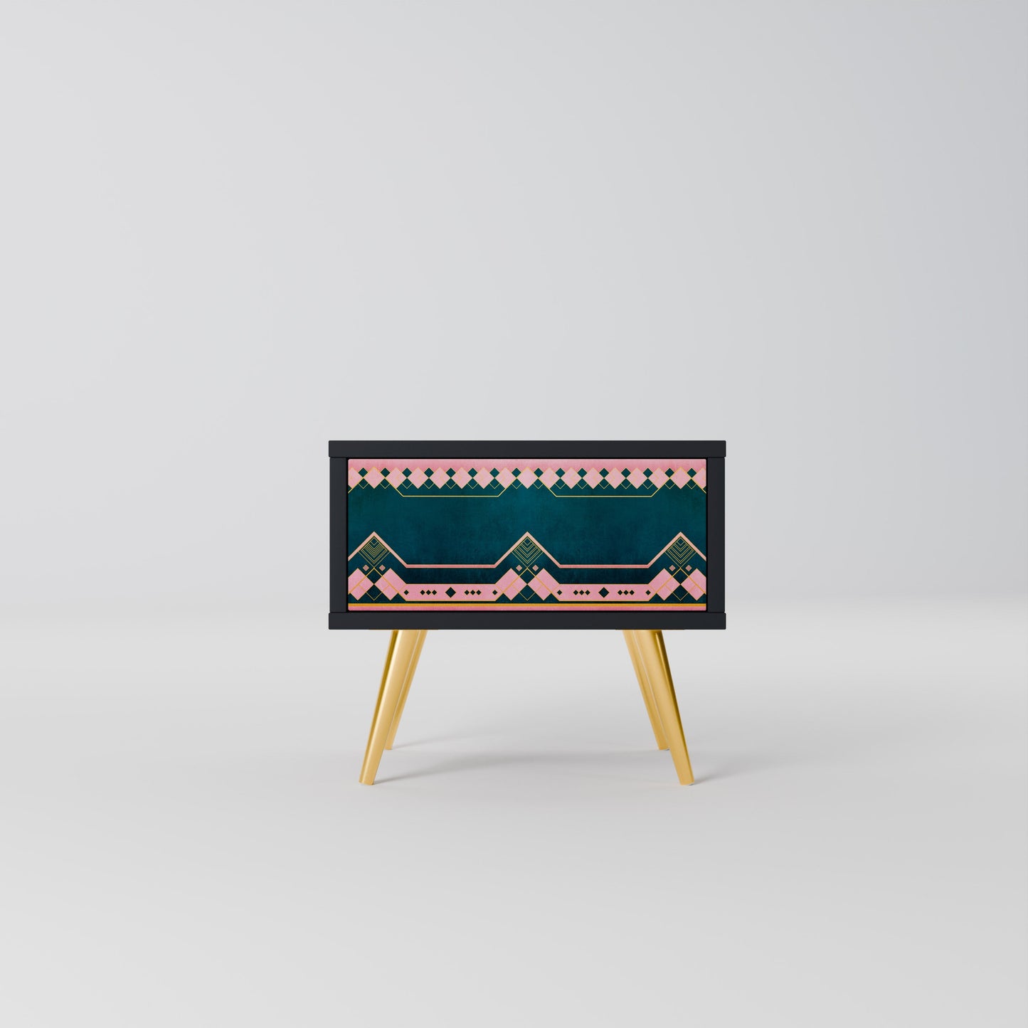ROYAL COMPOSITION Nightstand in Black Finish