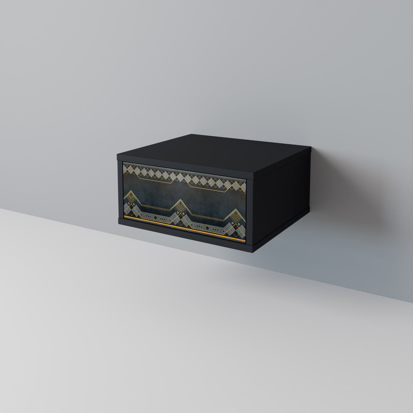 ROYAL ORDINARINESS Nightstand in Black Finish