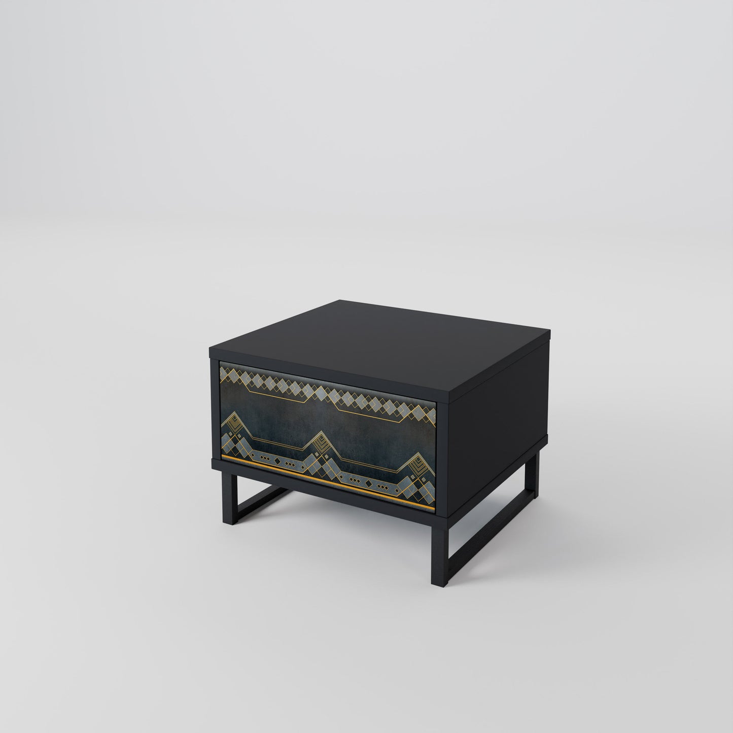 ROYAL ORDINARINESS Nightstand in Black Finish