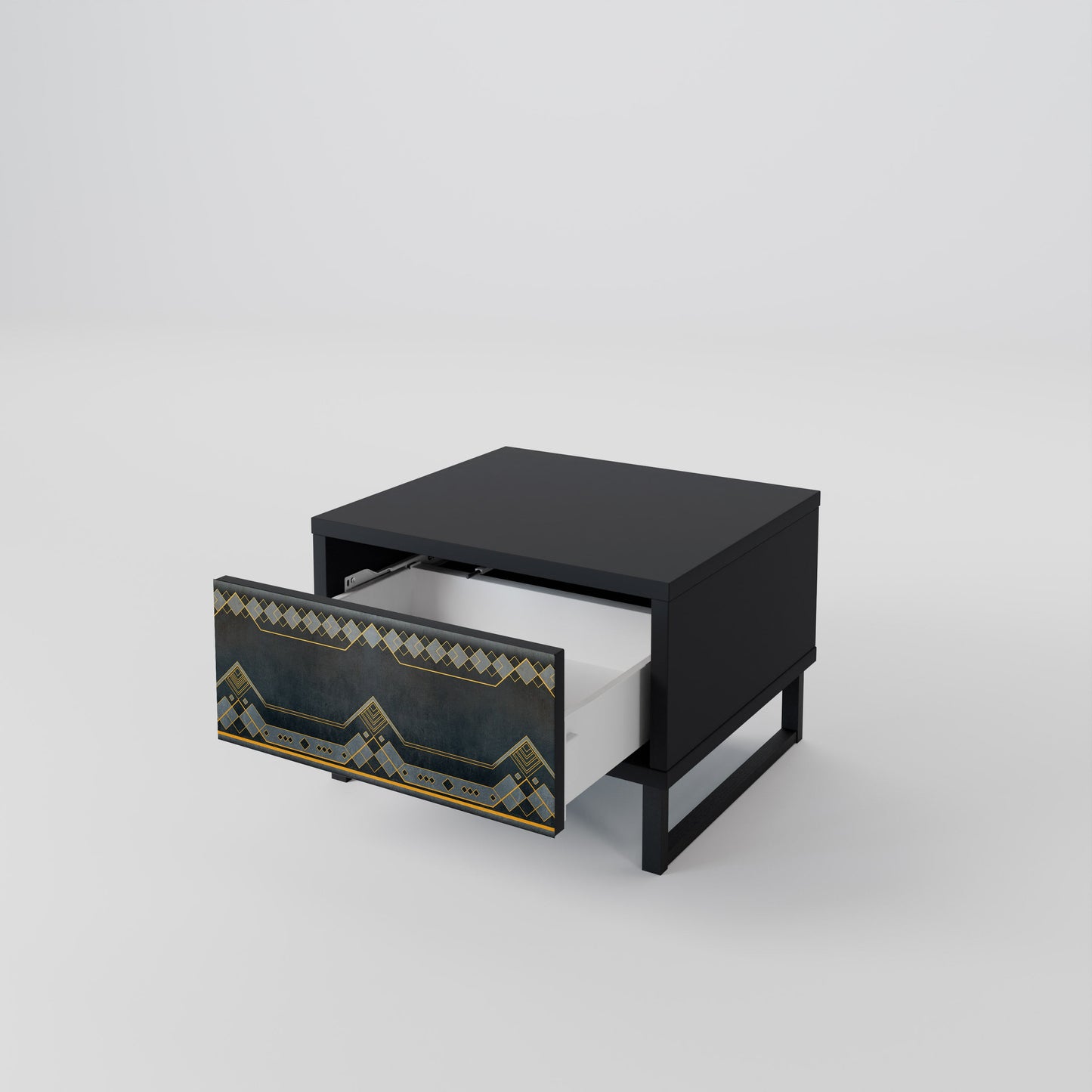 ROYAL ORDINARINESS Nightstand in Black Finish