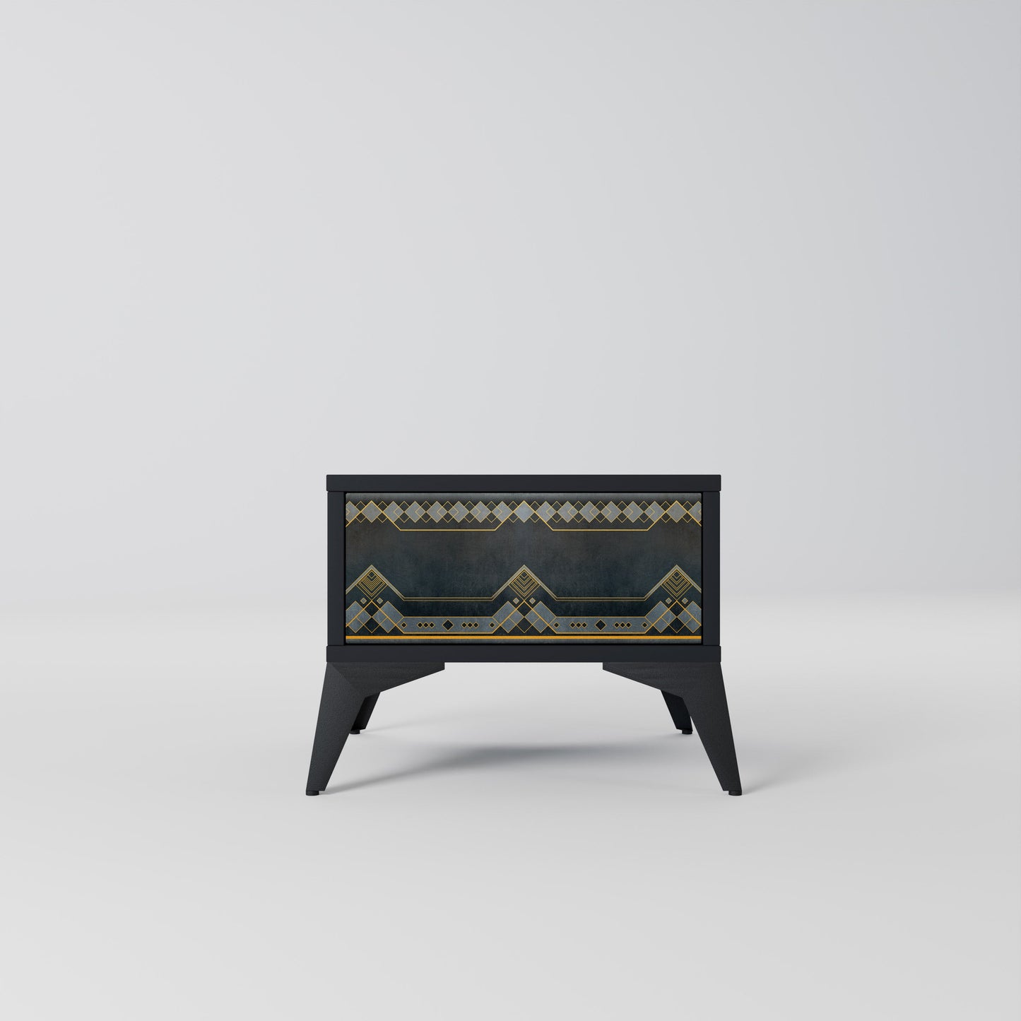 ROYAL ORDINARINESS Nightstand in Black Finish