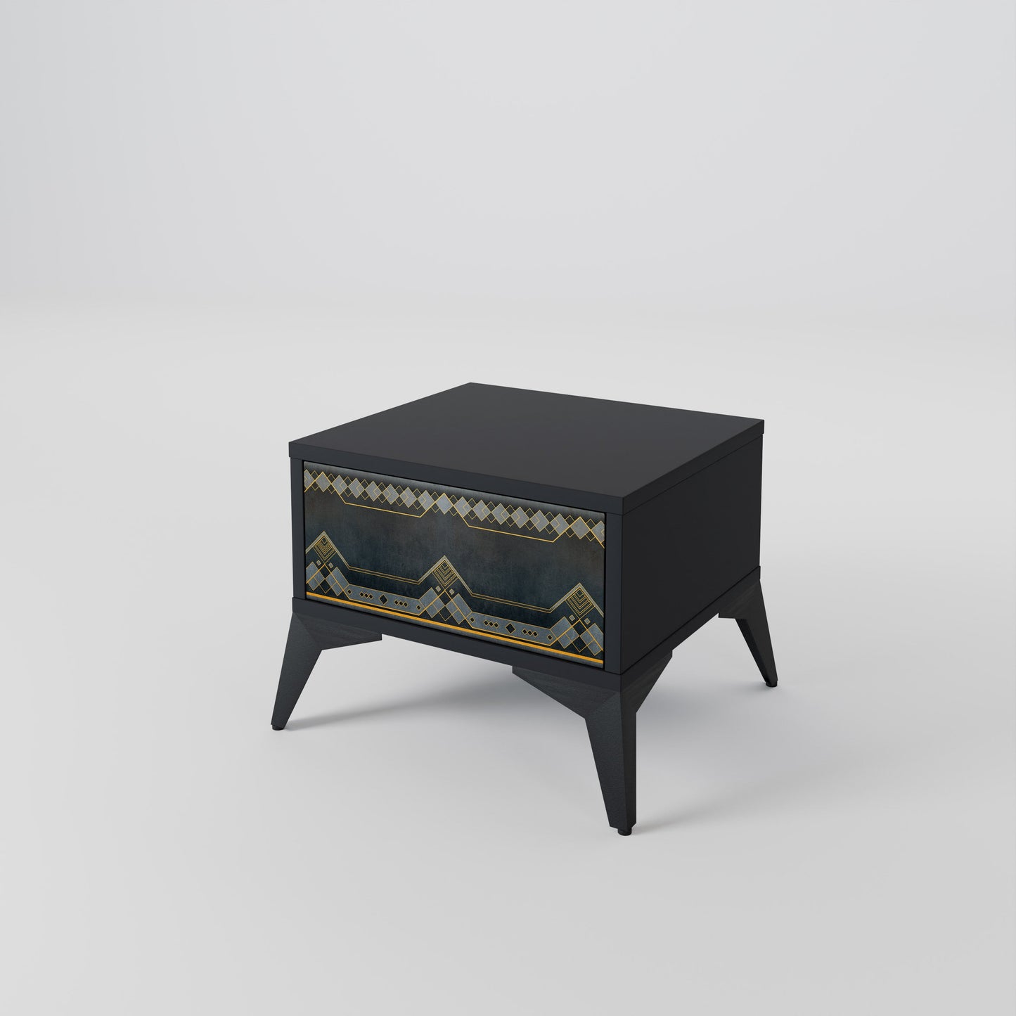 ROYAL ORDINARINESS Nightstand in Black Finish