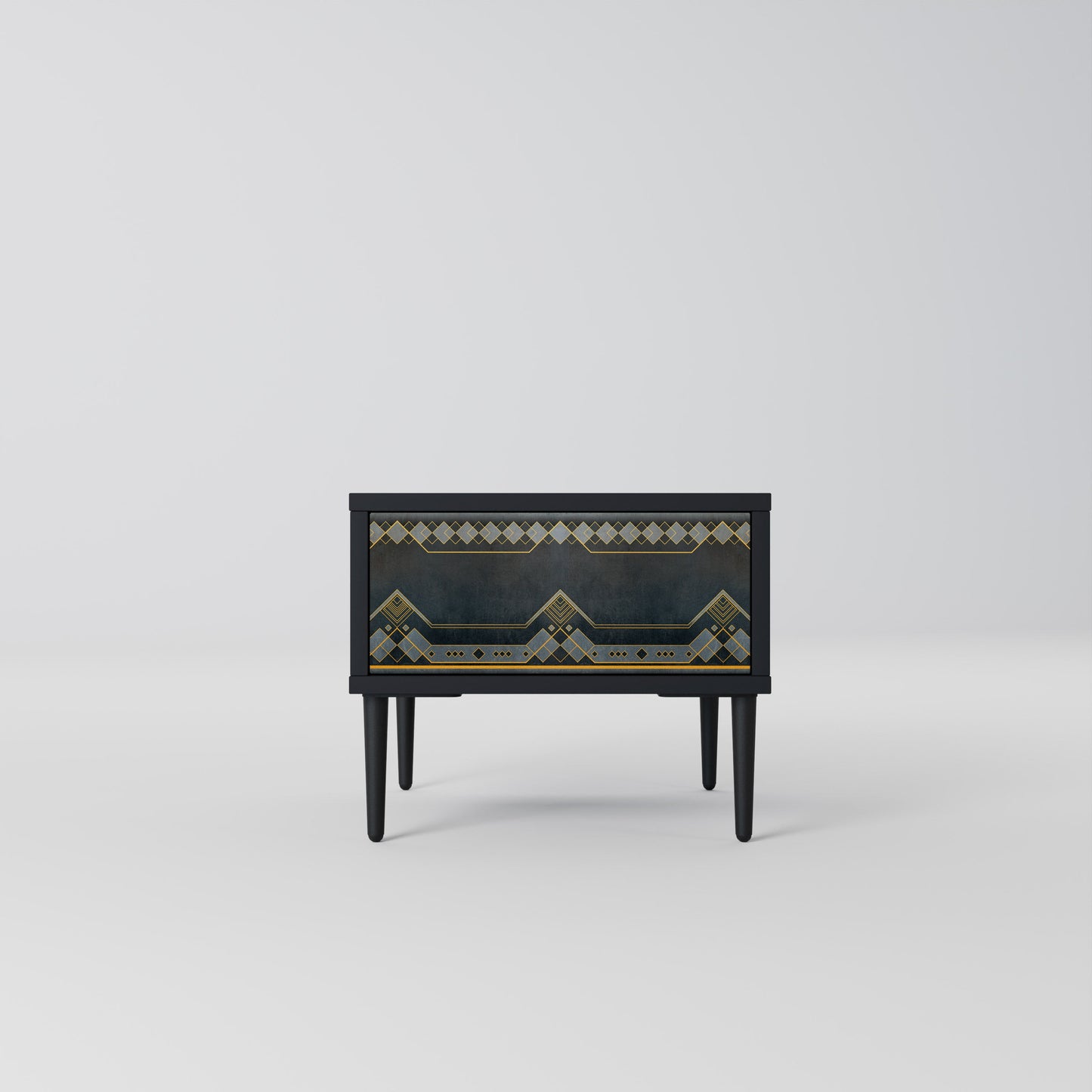 ROYAL ORDINARINESS Nightstand in Black Finish