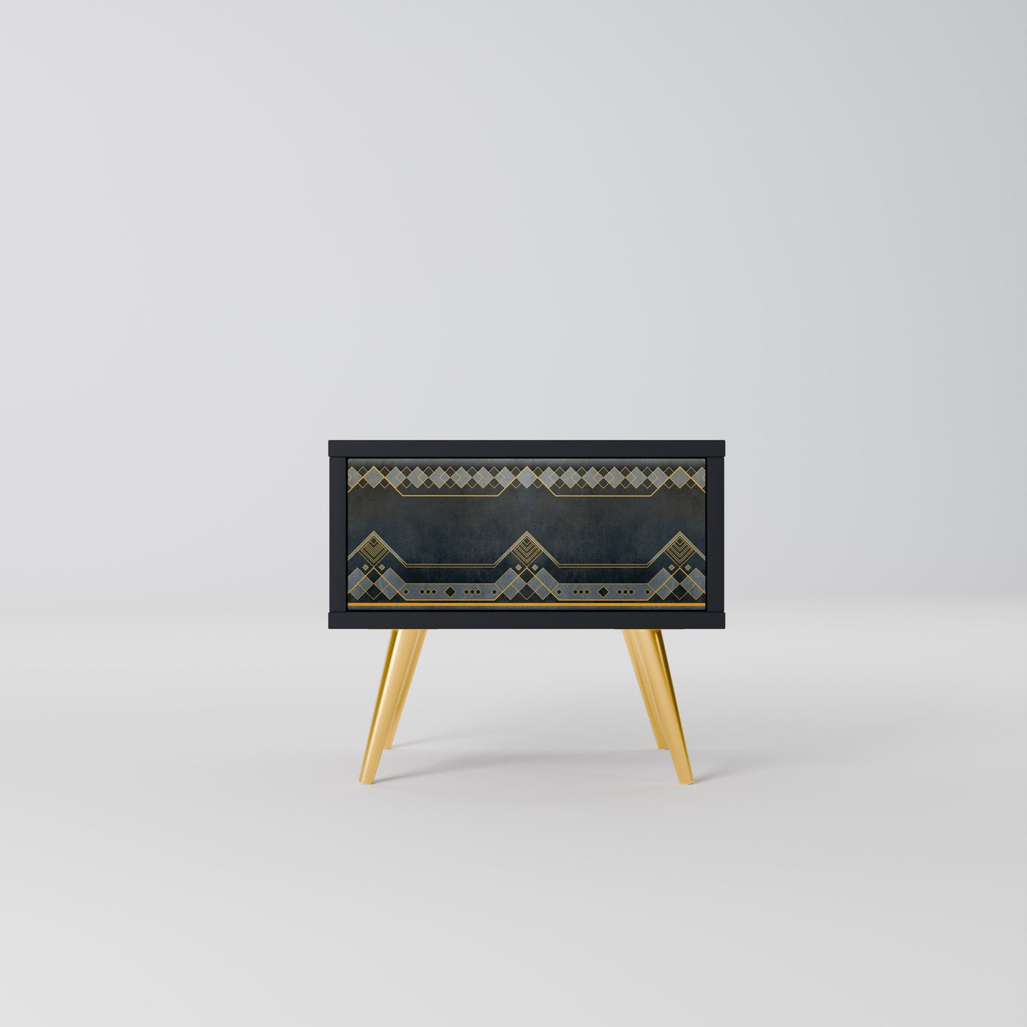 ROYAL ORDINARINESS Nightstand in Black Finish