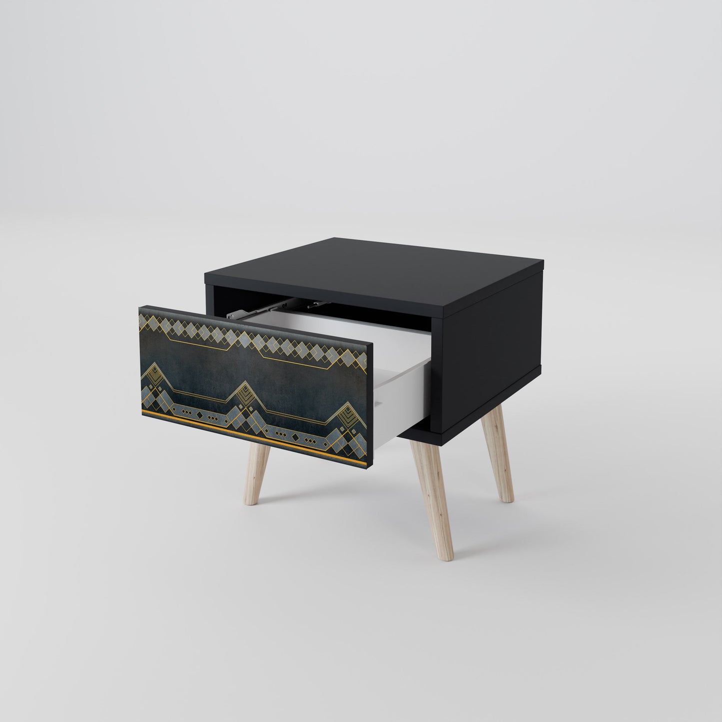 ROYAL ORDINARINESS Nightstand in Black Finish