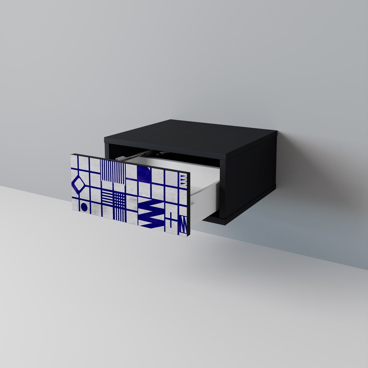 THE RIGHT PLACES Nightstand in Black Finish