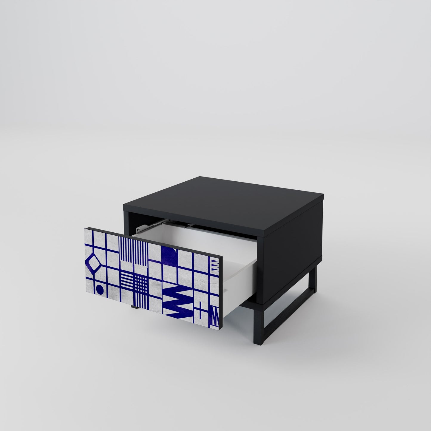 THE RIGHT PLACES Nightstand in Black Finish
