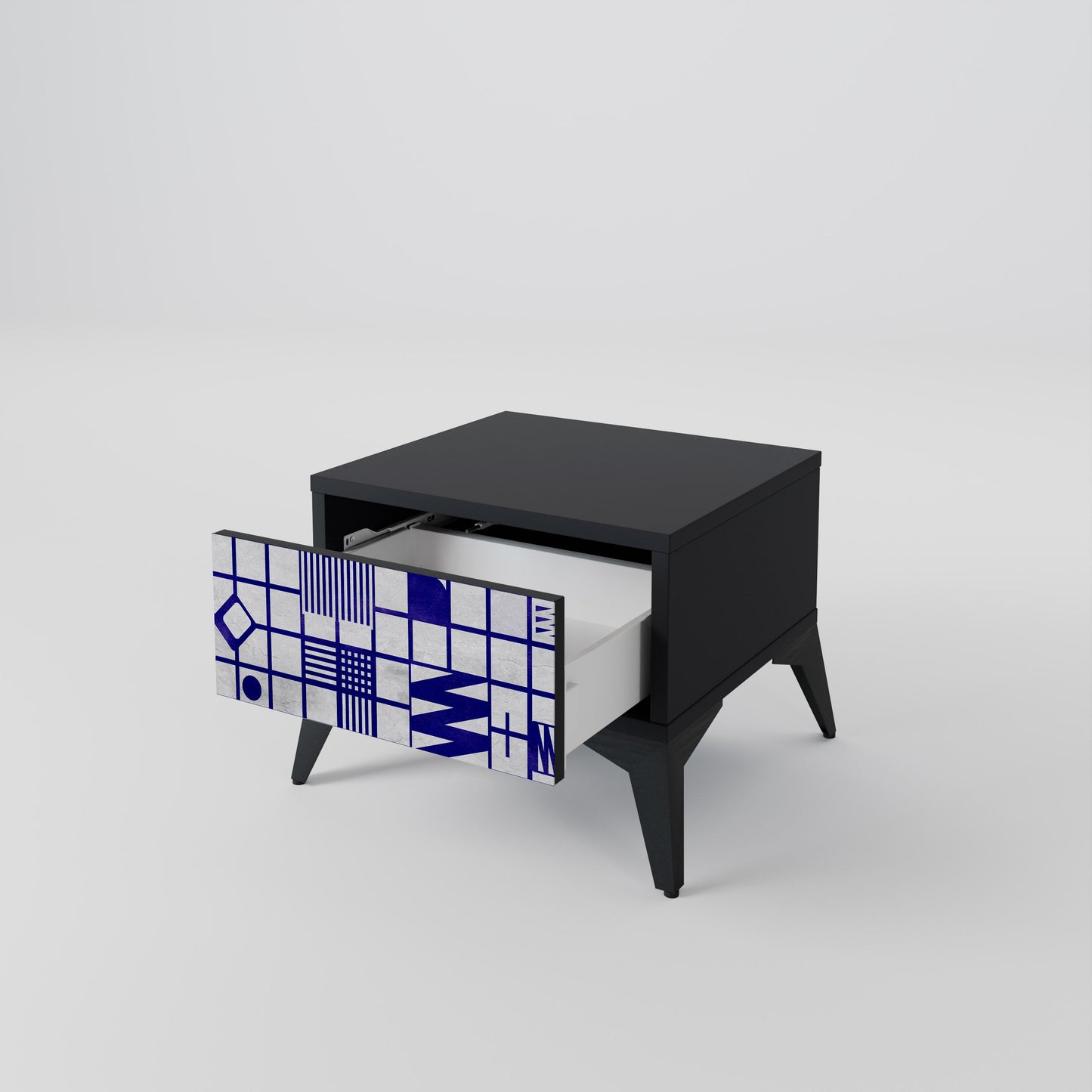 THE RIGHT PLACES Nightstand in Black Finish